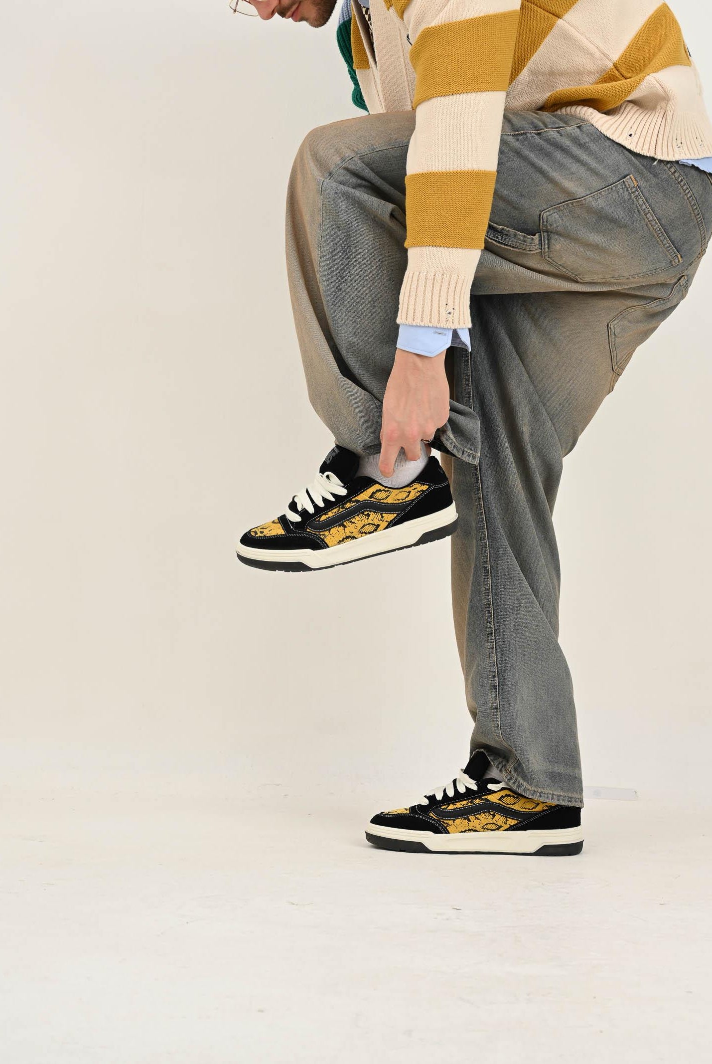 VANS Sneakers HYLANE nere e gialle da uomo VN000D1JY231 . VANS