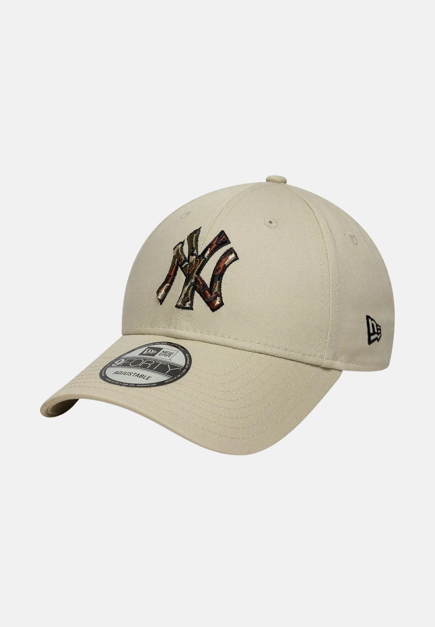 NEW ERA Cappello con visiera 9FORTY New York Yankees MLB Outline Camo beige da donna 60771850 . NEW ERA