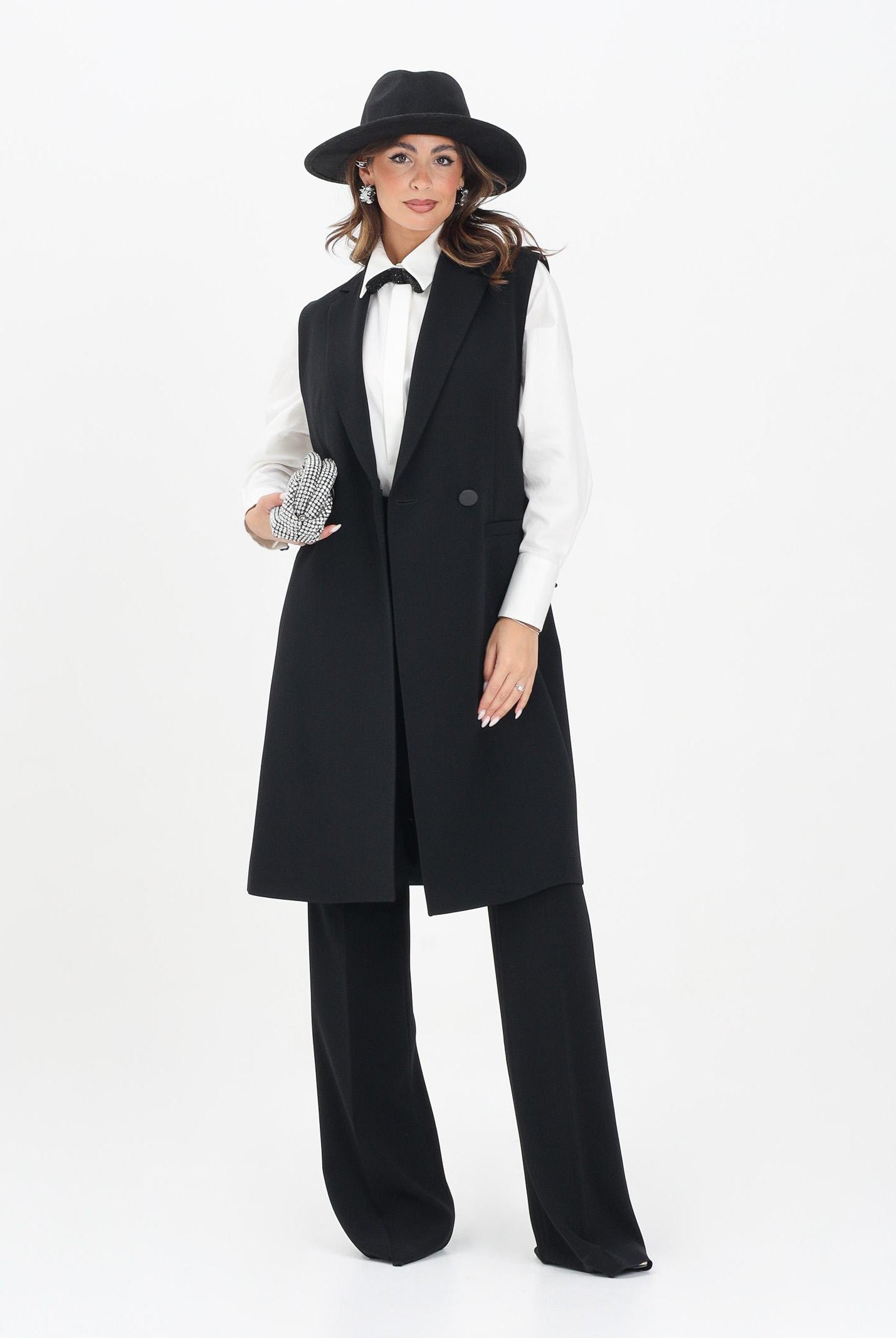 MAX MARA Gilet lungo Zena nero da donna 2526286011600 001 MAX MARA