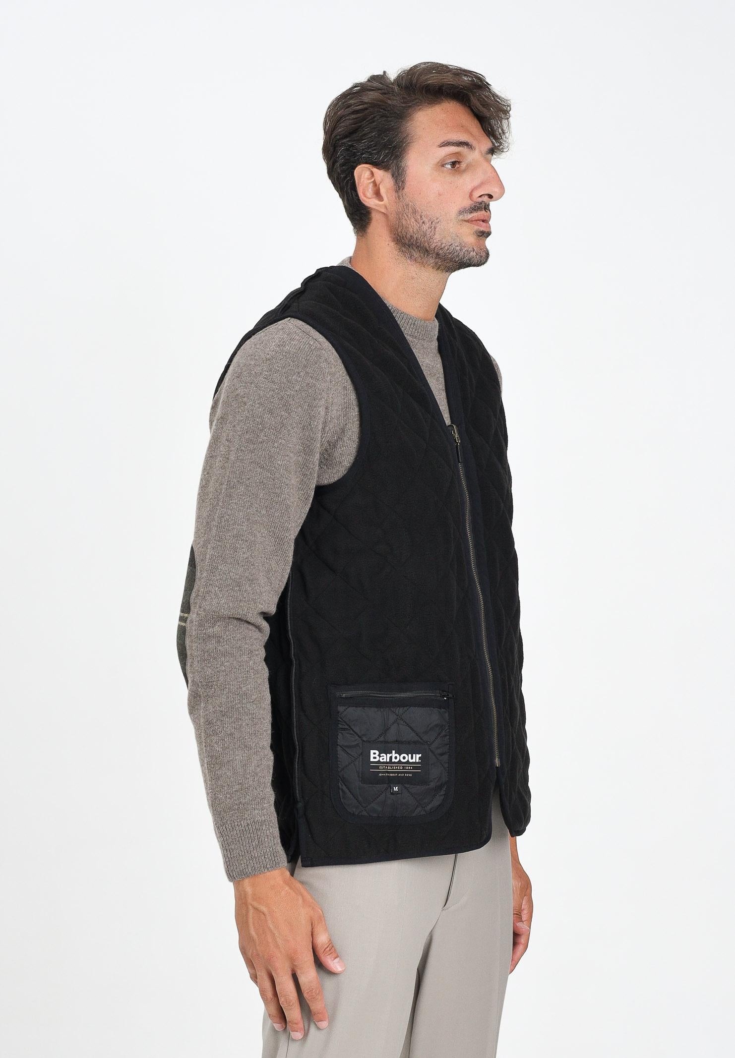 BARBOUR Smanicato Polarquilt nero da uomo da abbinare alla giacca Ashby 252MMLI0002 BK91 BARBOUR