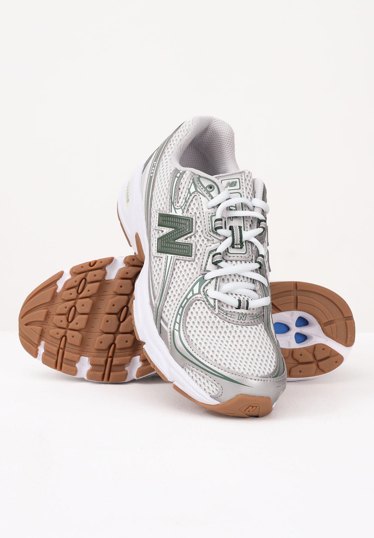 NEW BALANCE Sneakers 740 BUNGEE bianca e verde per uomo e donna GR740SF . NEW BALANCE