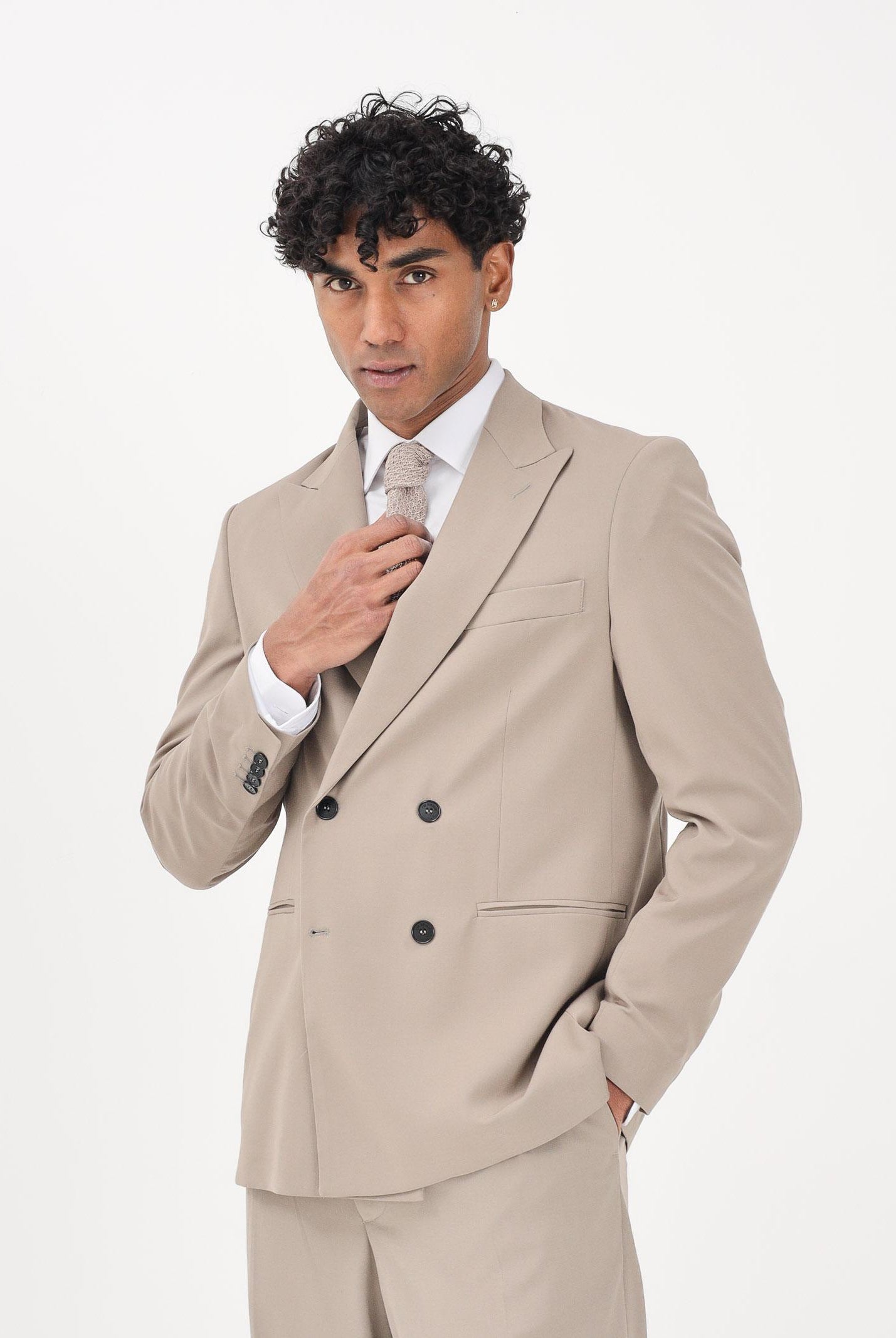 I'M BRIAN Giacca doppiopetto beige da uomo GIA3657 TA I'M BRIAN
