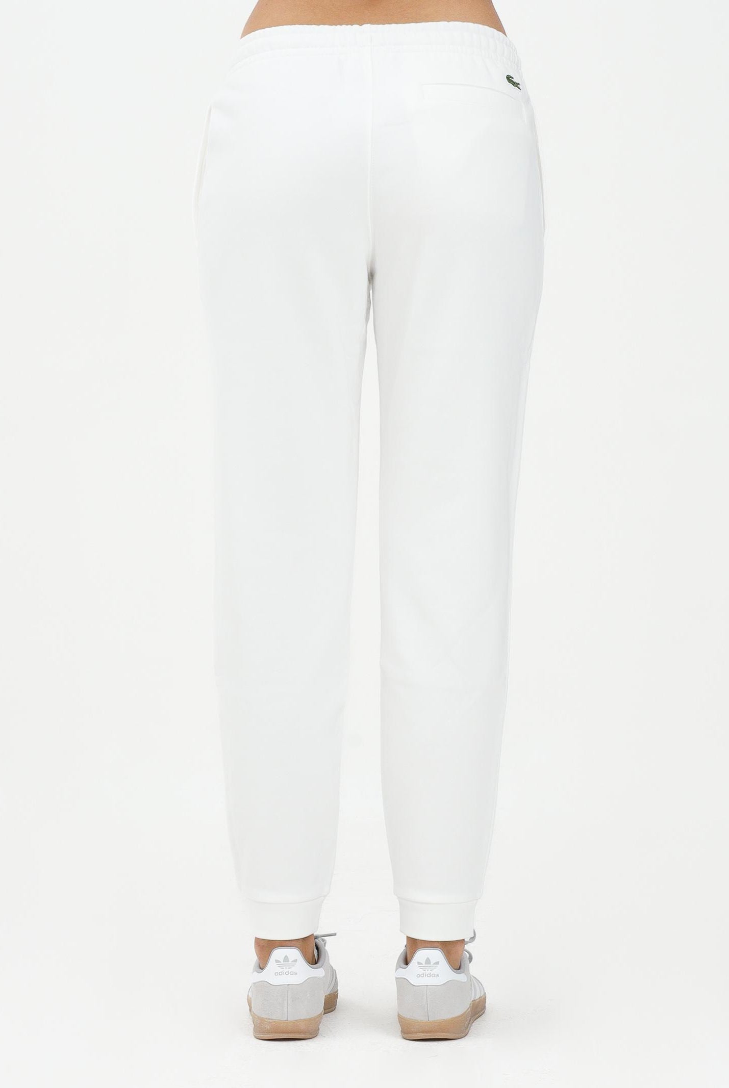 LACOSTE Pantalone sportivo bianco per uomo e donna con logo XH2724 70V LACOSTE