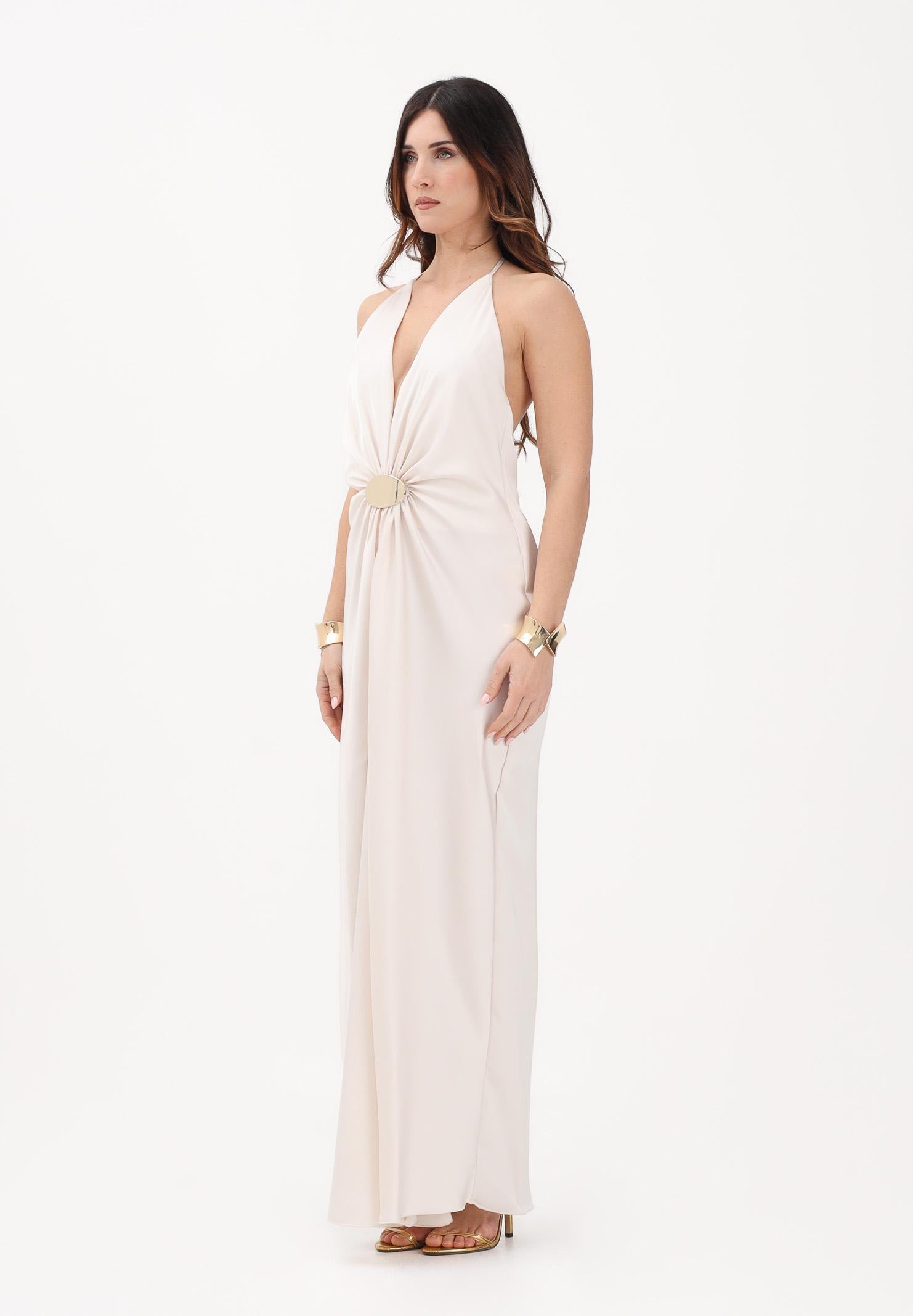 SIMONA CORSELLINI Abito lungo avorio da donna con bracciali P26CEAB11201 V0359 SIMONA CORSELLINI