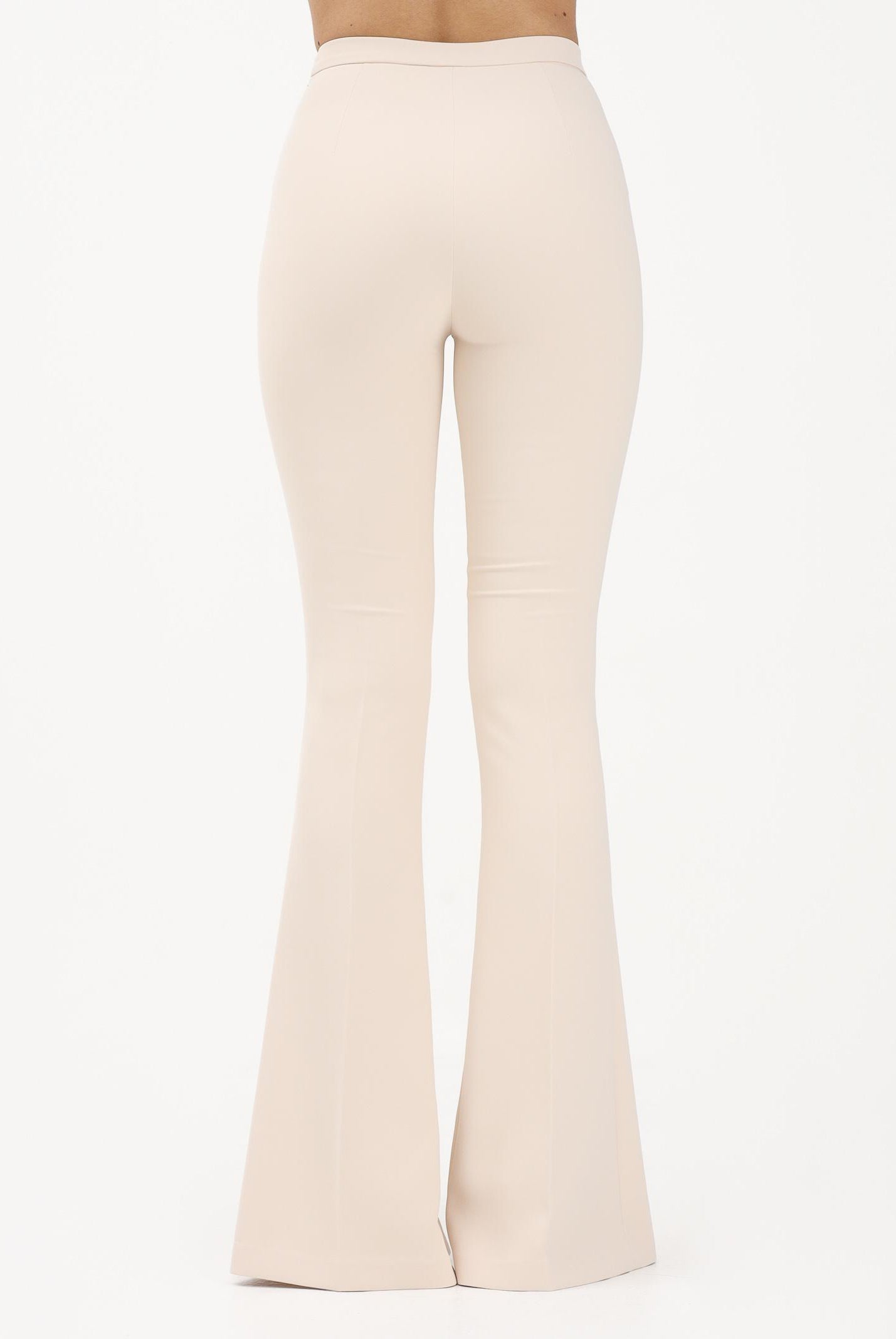 ELISABETTA FRANCHI Pantalone elegante burro da donna con cut-out e spacchi PA15961E2 E84 ELISABETTA FRANCHI