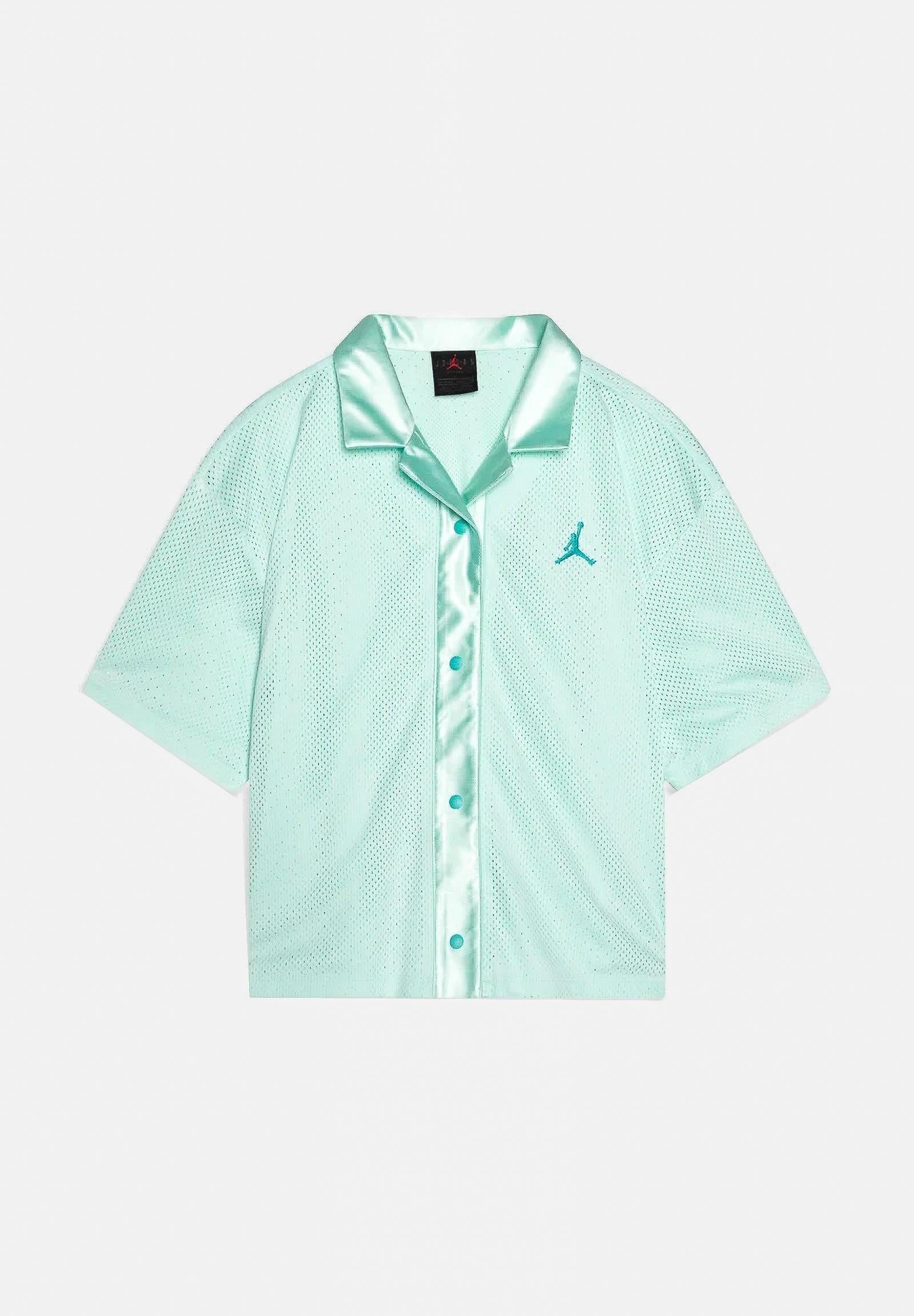 JORDAN Camicia CAMP verde acqua da bambina 45D980 U4A JORDAN
