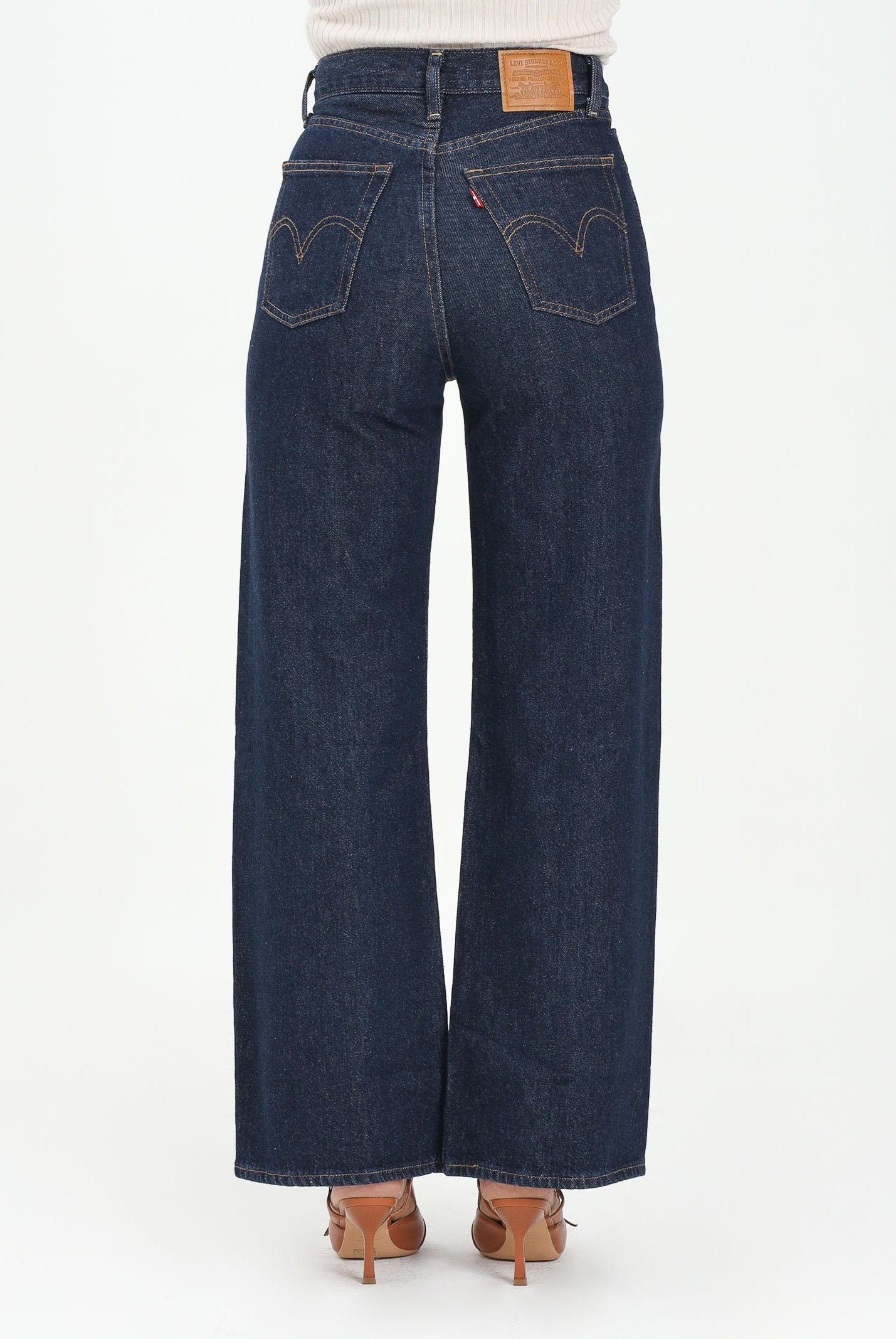 LEVI'S® Jeans Ribcage Wide Leg in denim blu da donna A6081-0019 . LEVI'S®