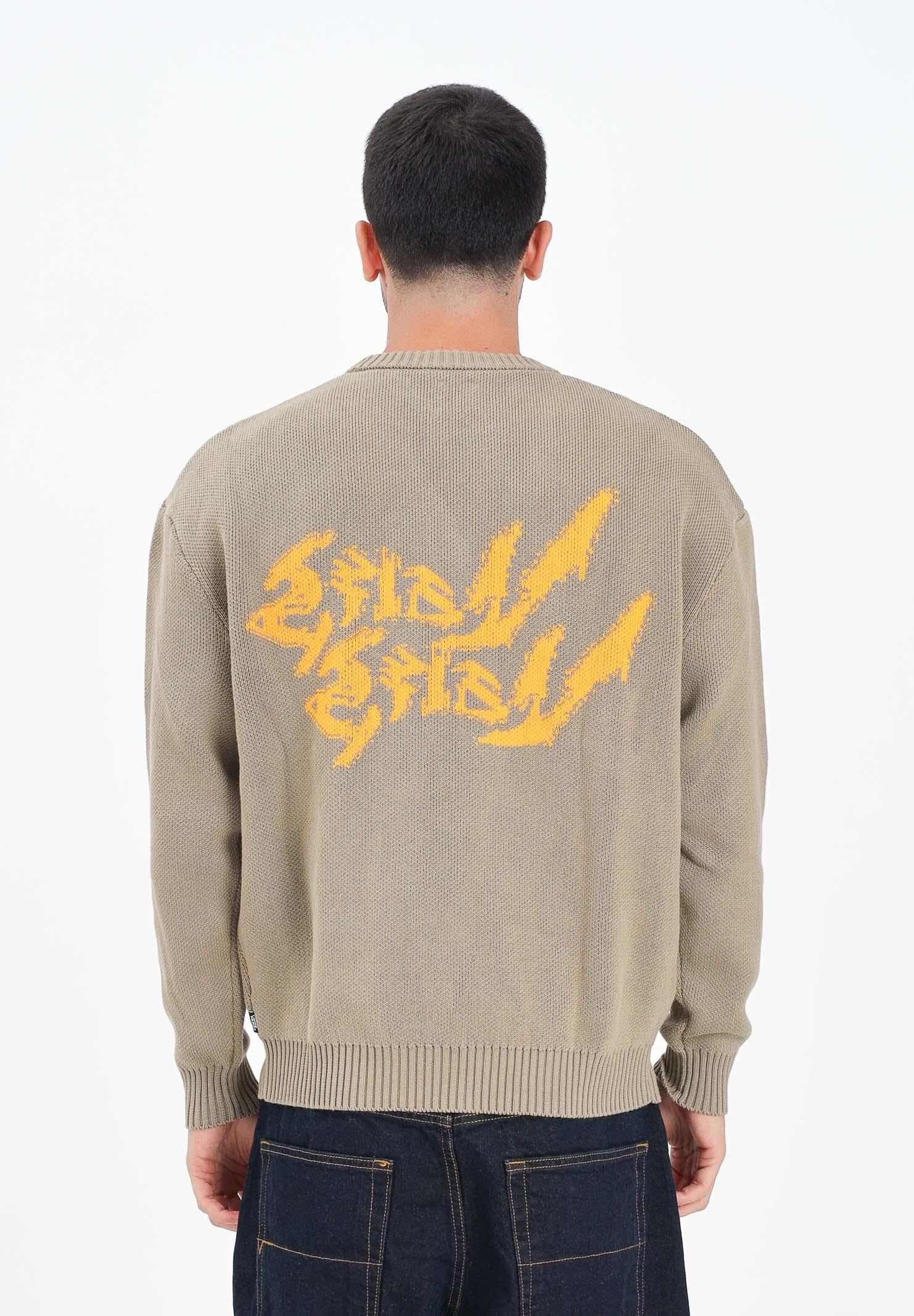 VANS Maglioncino girocollo Raw Instinct Mirror beige da uomo VN000R92EMF1 VANS