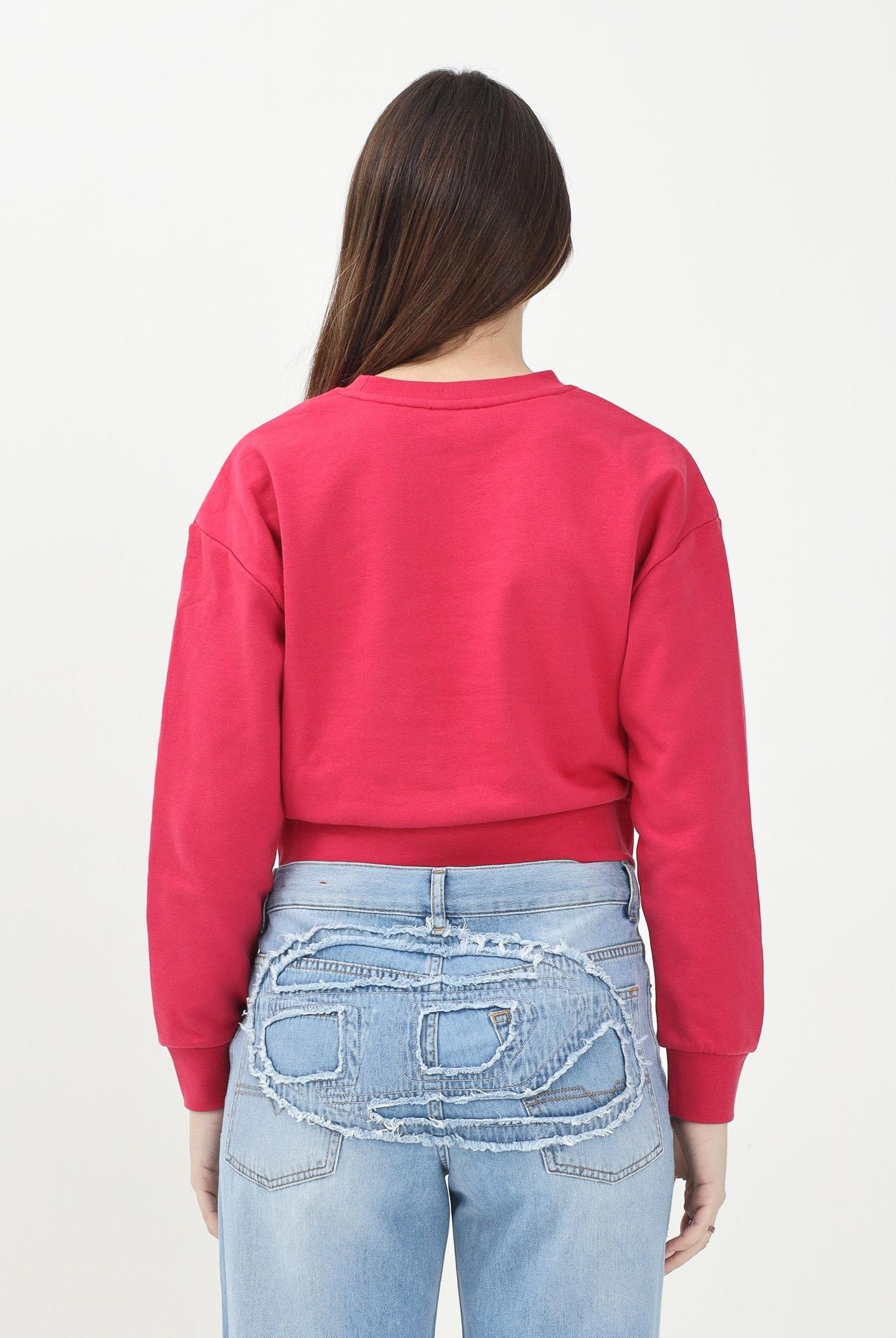 DIESEL Felpa girocollo Straslium rosso fragola per donna, ragazze e bambine J01826KYAX3 K362 DIESEL