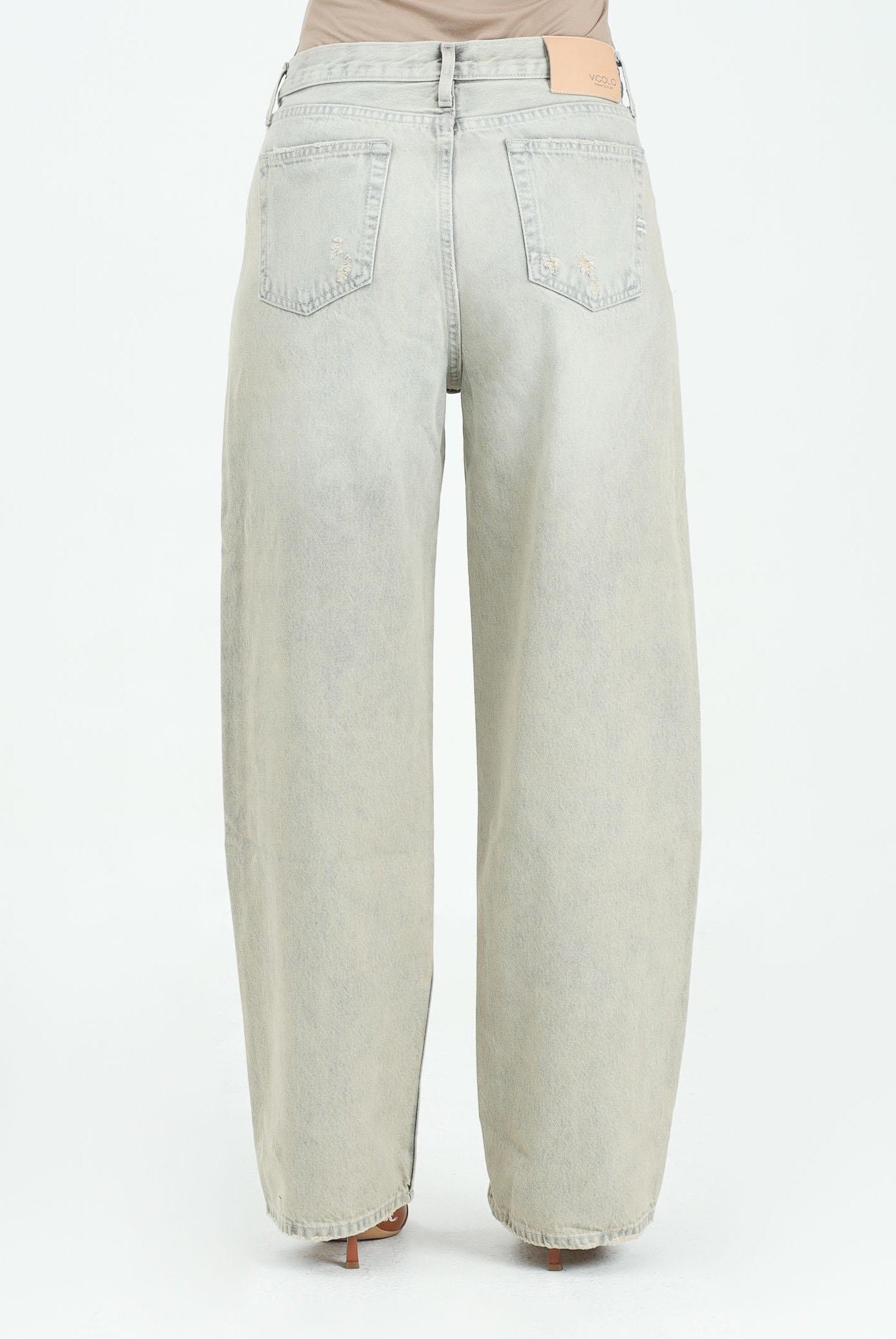 VICOLO Jeans Xenobia in denim vintage da donna DF5053 VU VICOLO