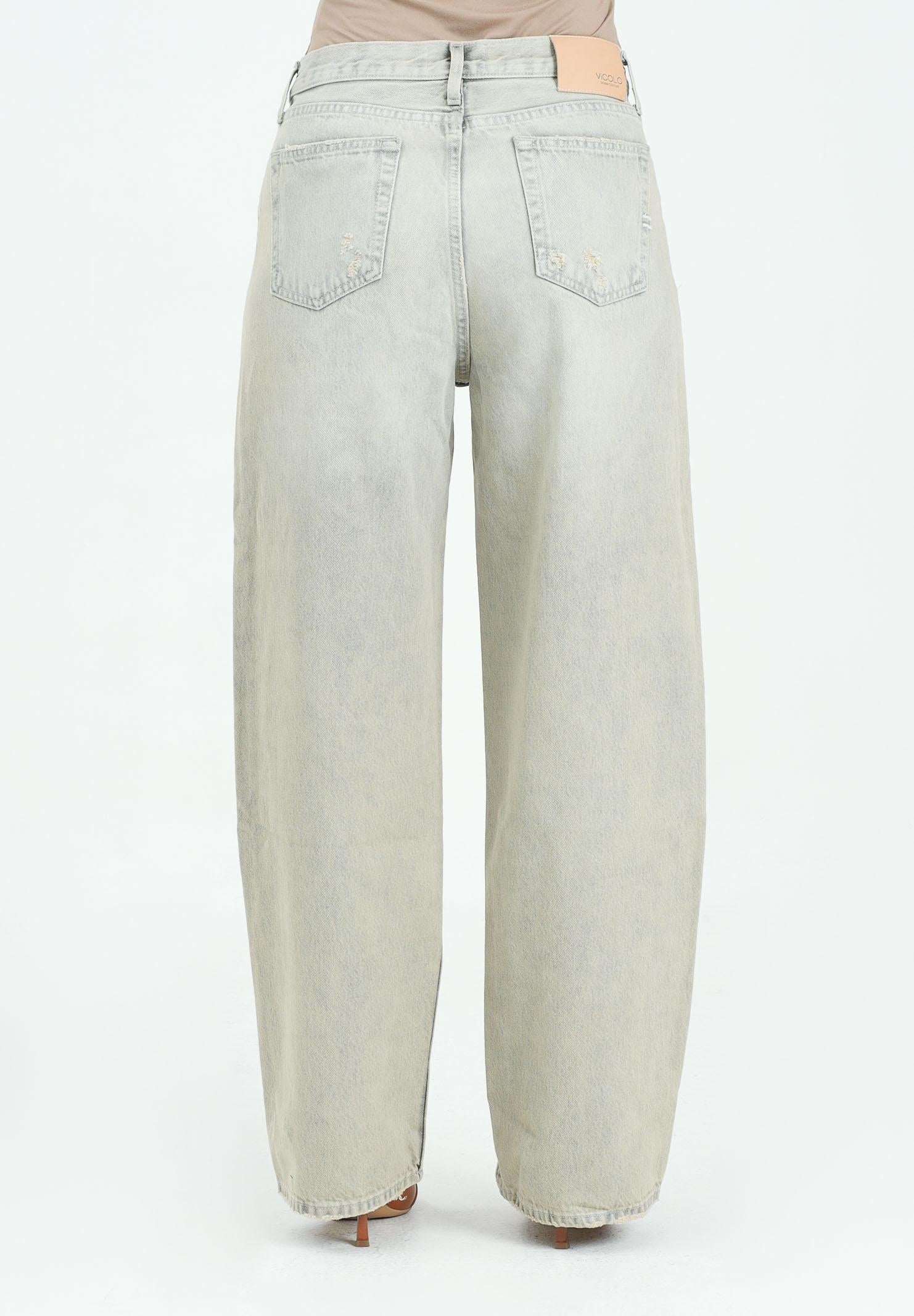 VICOLO Jeans Xenobia in denim vintage da donna DF5053 VU VICOLO