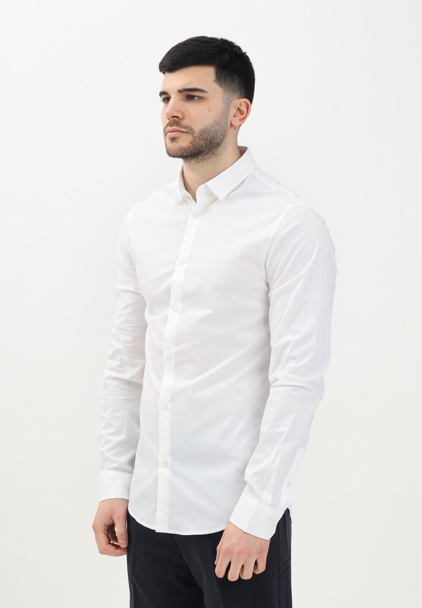 ARMANI EXCHANGE Camicia a manica lunga bianca da uomo 8NZC31ZN28Z 1100 ARMANI EXCHANGE