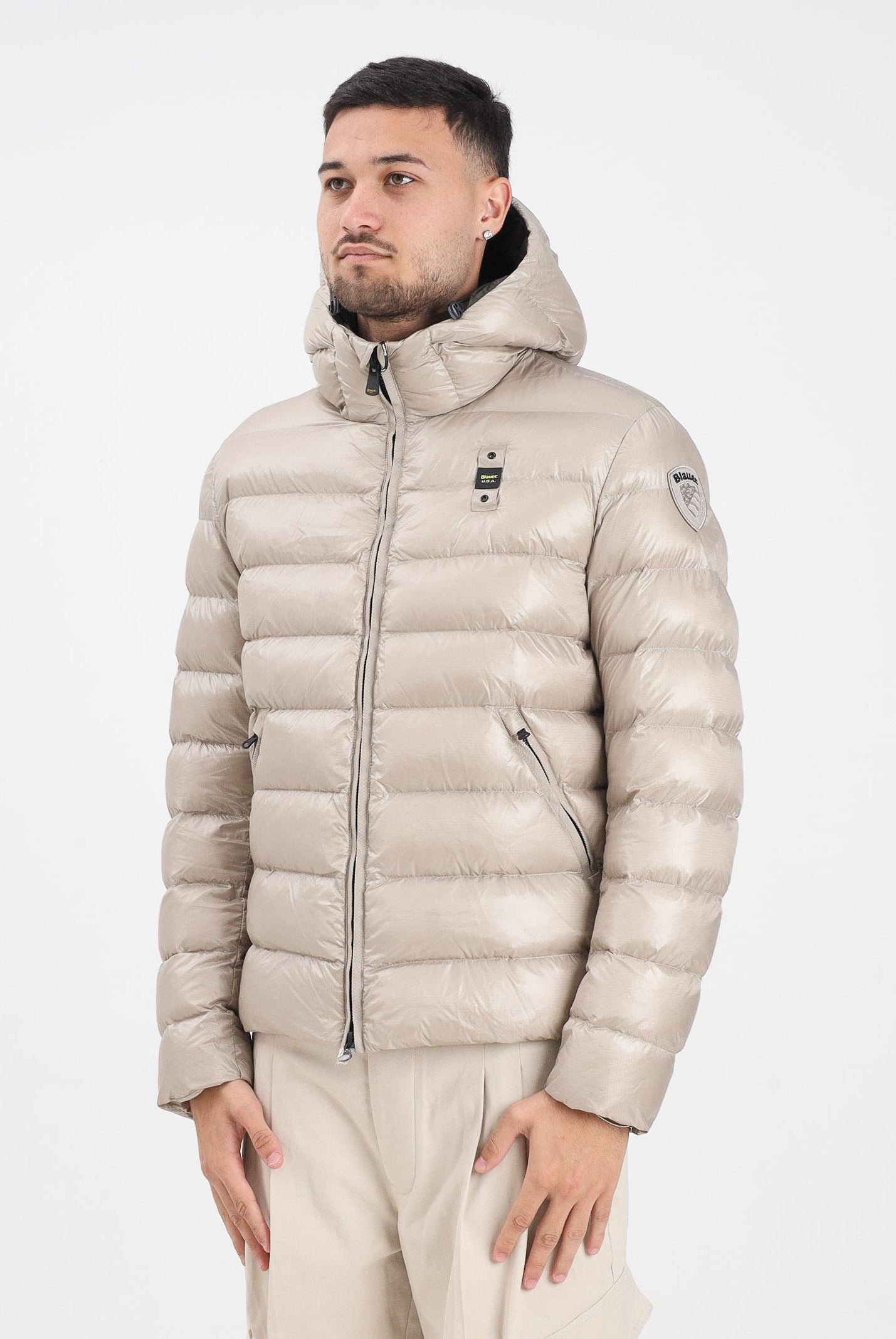 BLAUER Piumino ADAMS beige da uomo 25WBLUC02079-005958 301TE BLAUER