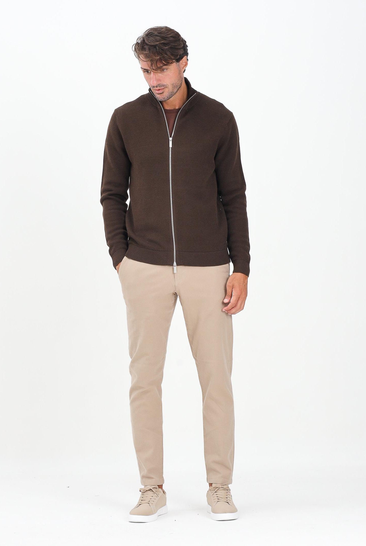 SELECTED HOMME Pantalone chino beige da uomo 16091554 PureCashmere SELECTED HOMME
