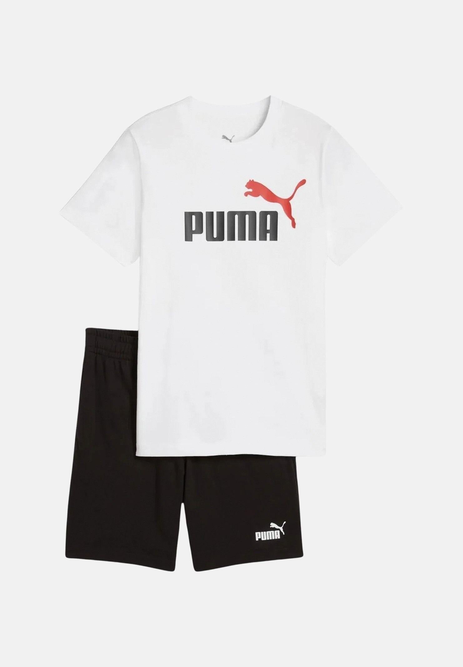 PUMA Completino Essentials bianco e nero per bambino e bambina 686298 02 PUMA
