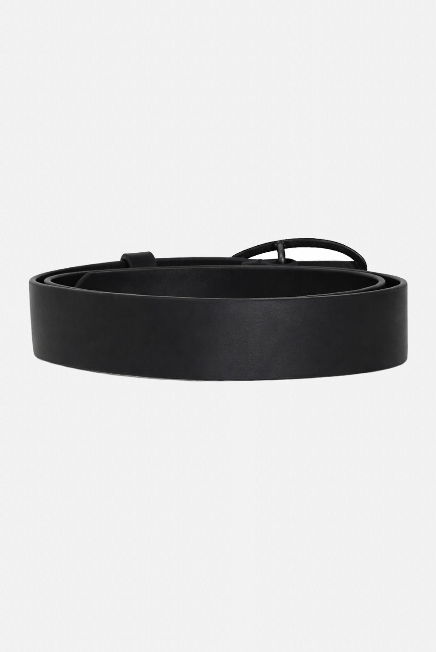 DIESEL Cintura nera per uomo e donna arricchita da fibbia con logo Oval J02595KXBLR K900 DIESEL