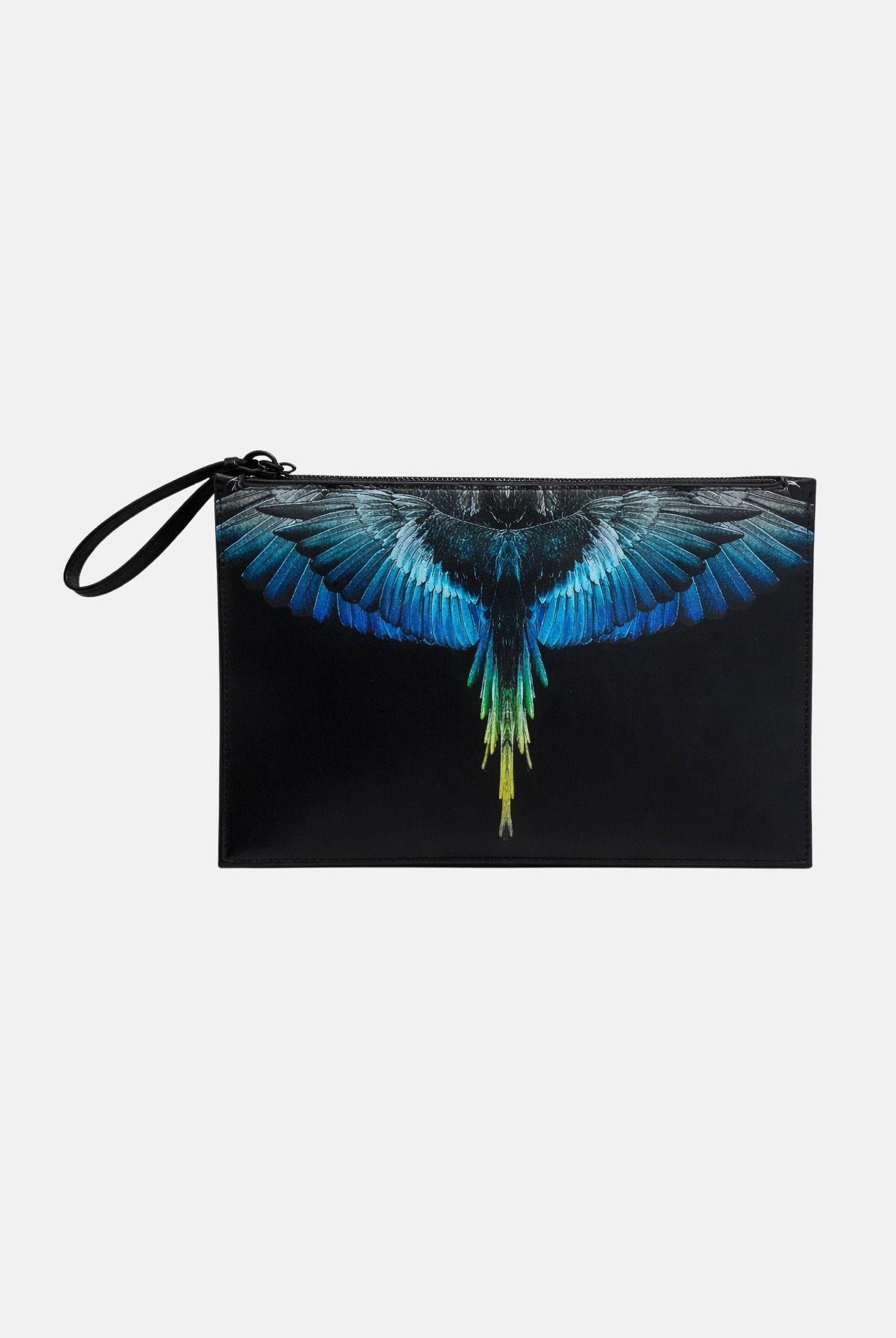MARCELO BURLON COUNTY OF MILAN Pochette nera per uomo e donna con stampa ali COMAS2603350895 . MARCELO BURLON COUNTY OF MILAN