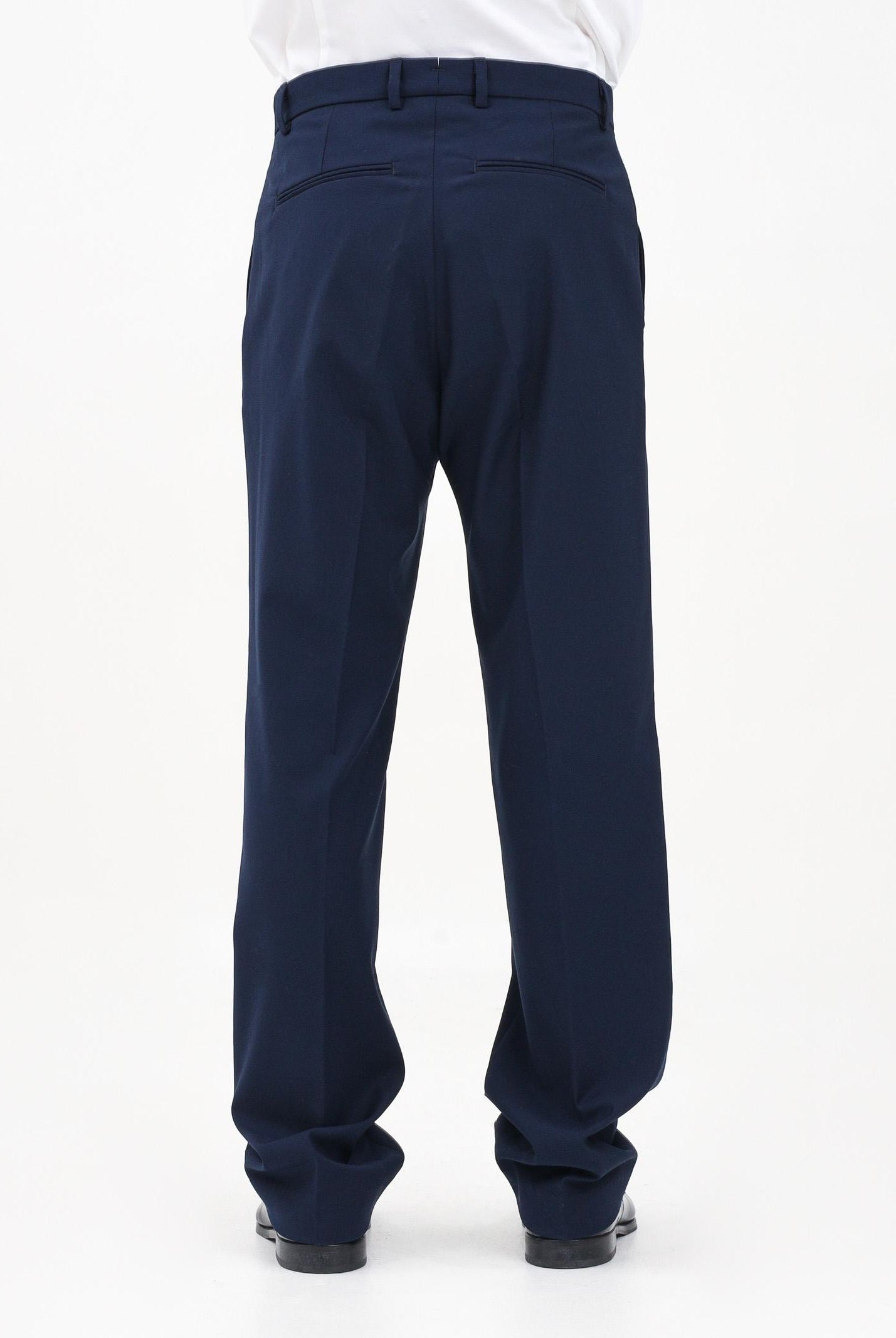 I'M BRIAN Pantalone elegante blu da uomo con vestibilità ampia PA3267 005 I'M BRIAN