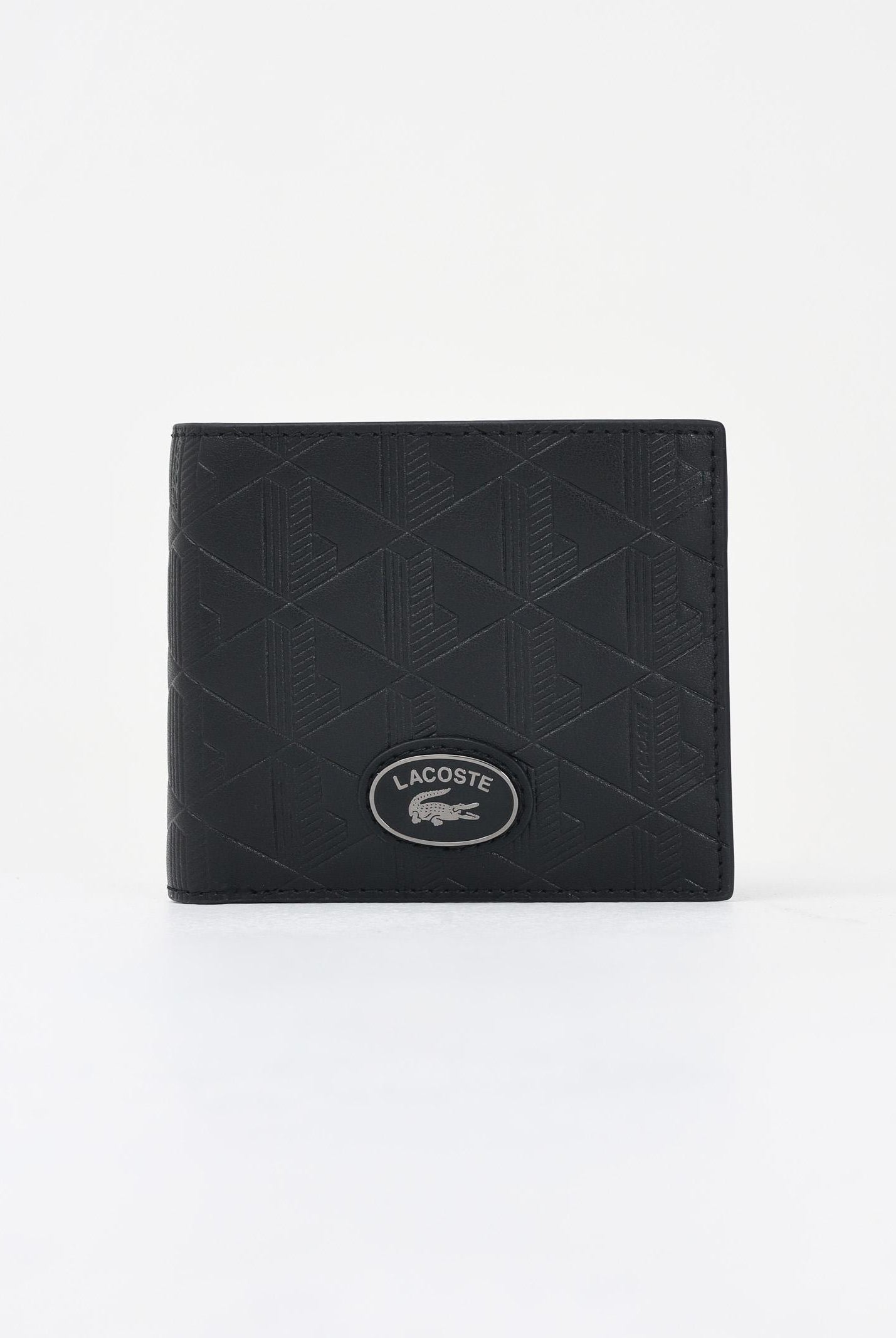 LACOSTE Portafogli Mogramme nero da uomo NH4400 000 LACOSTE
