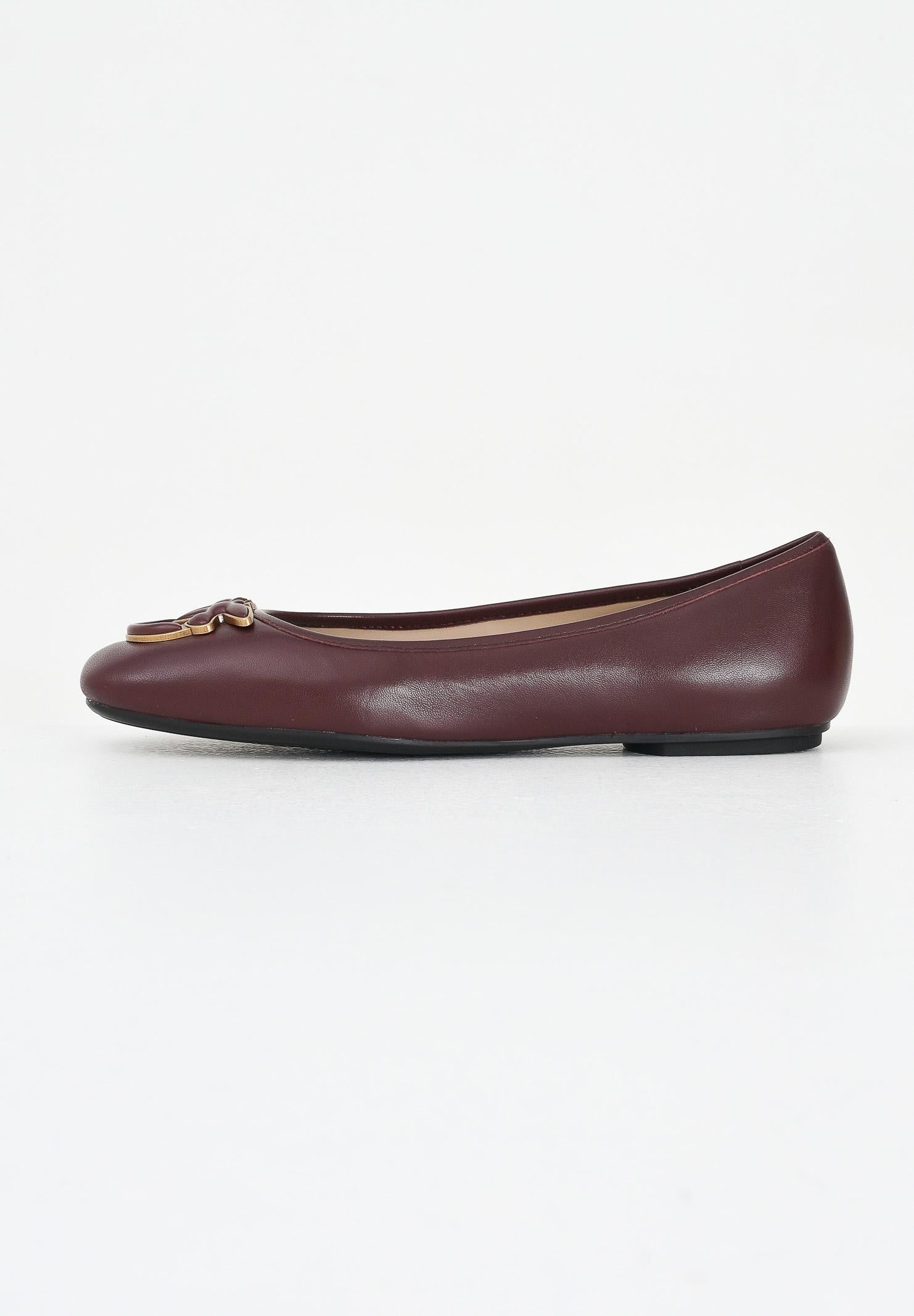 PINKO Ballerine bordeaux da donna con logo Love Birds SD0379P003P61 . PINKO