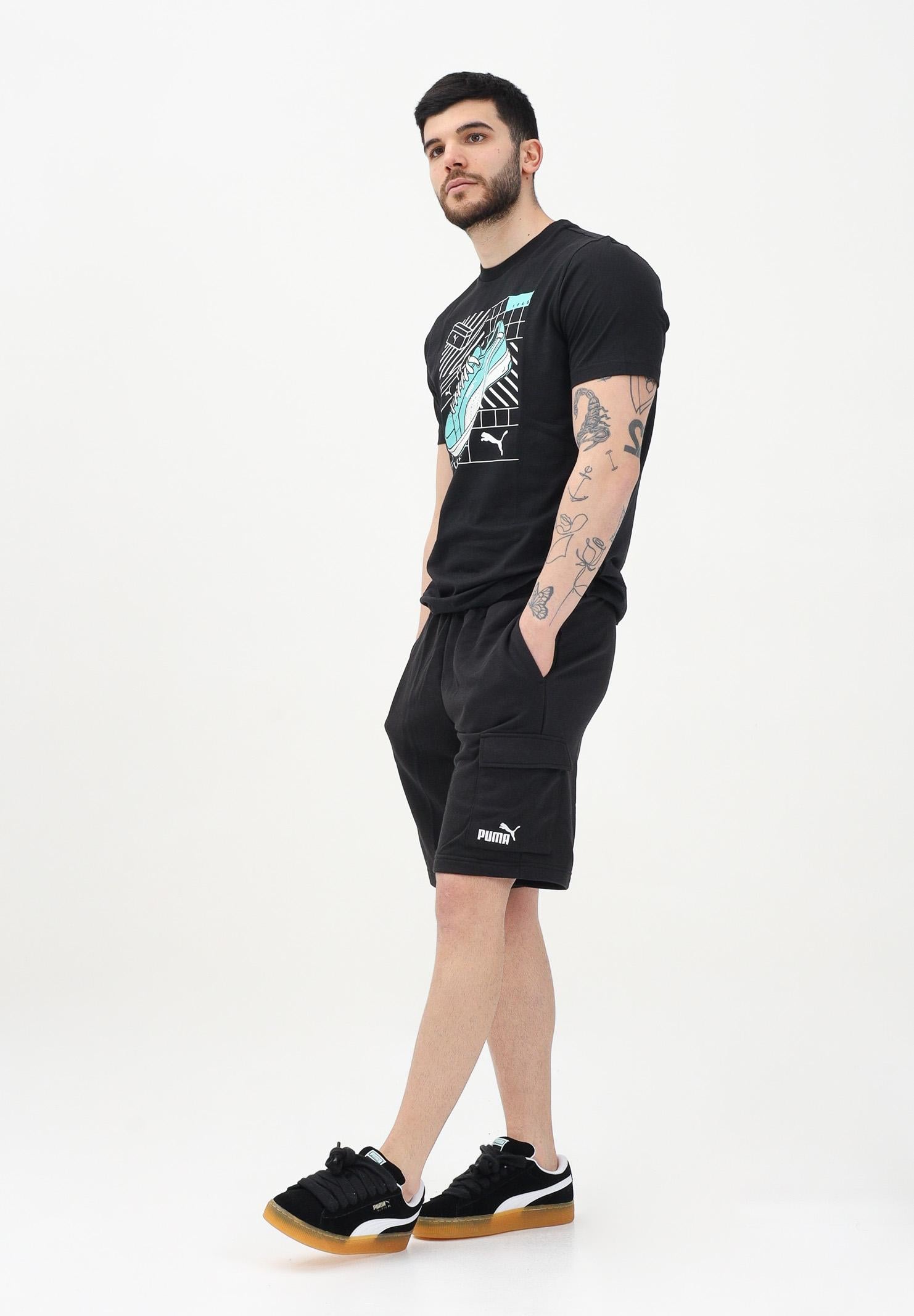 PUMA Shorts cargo Essentials con logo N. 1 nero da uomo 682662 01 PUMA