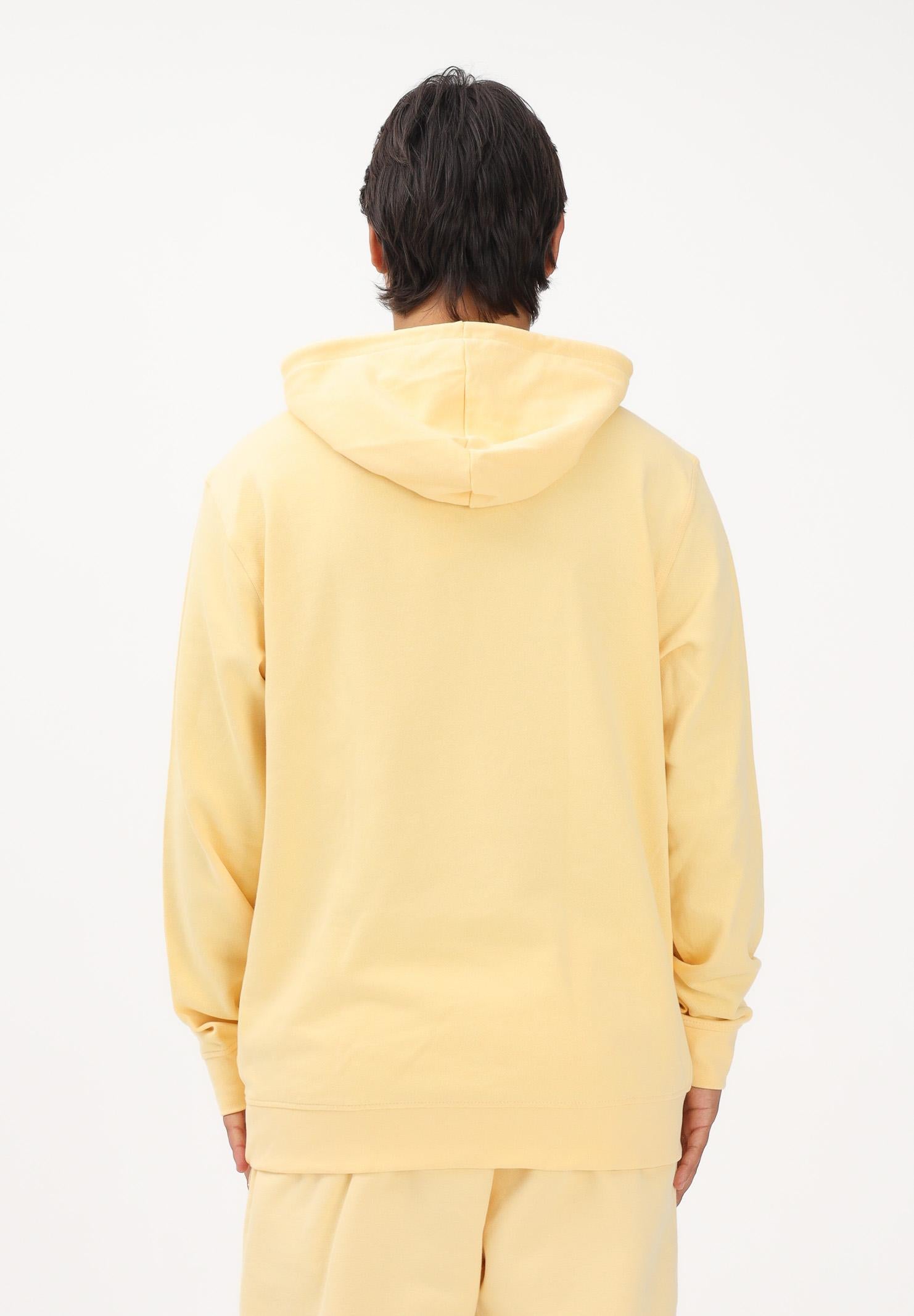 ADIDAS ORIGINALS Felpa con cappuccio Trefoil Essentials Loose gialla per uomo e donna KE1158 . ADIDAS ORIGINALS