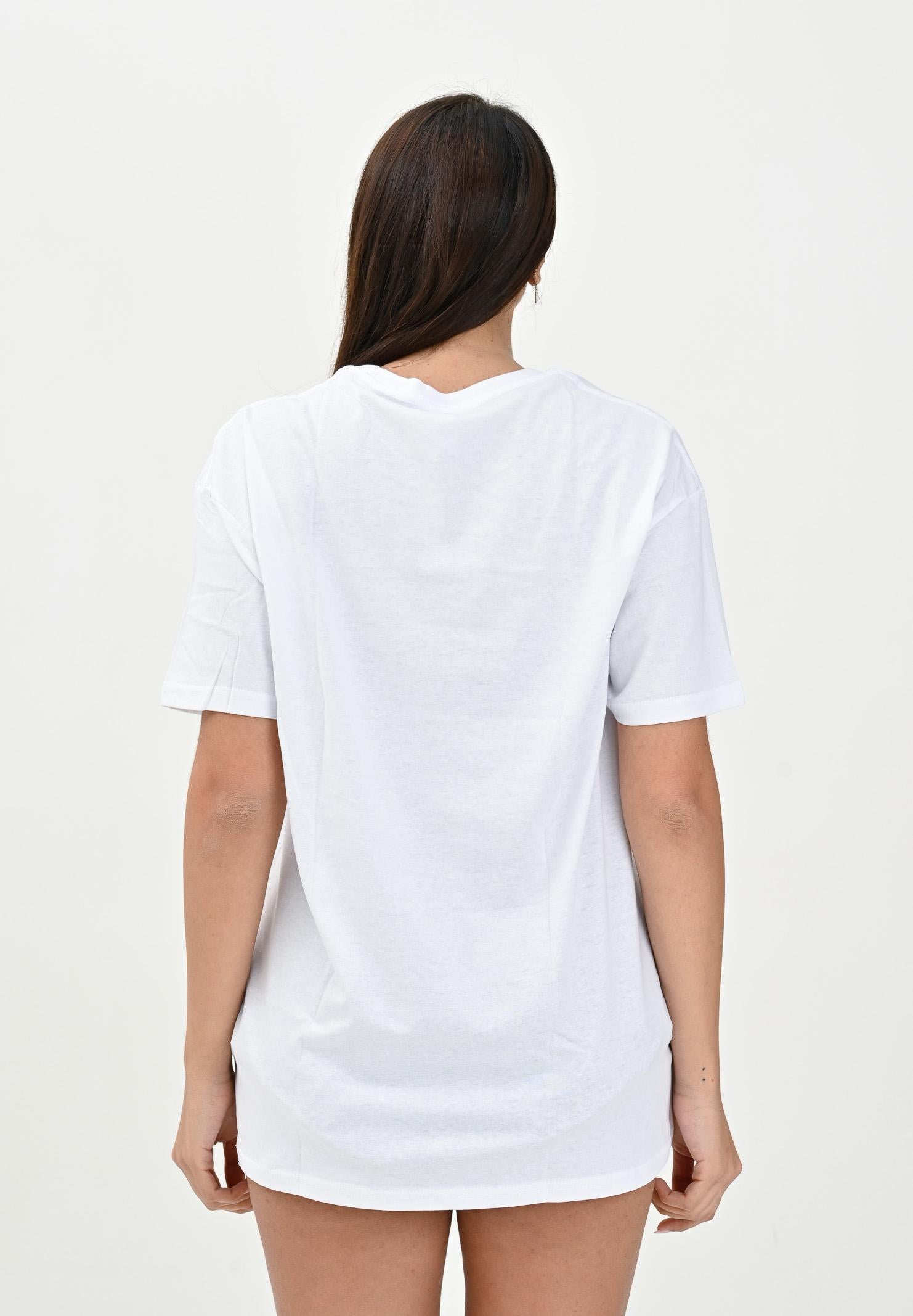 SANTAS T-shirt a manica corta bianca da donna con stampa DOLCEFARNIENTE BIANCO SANTAS