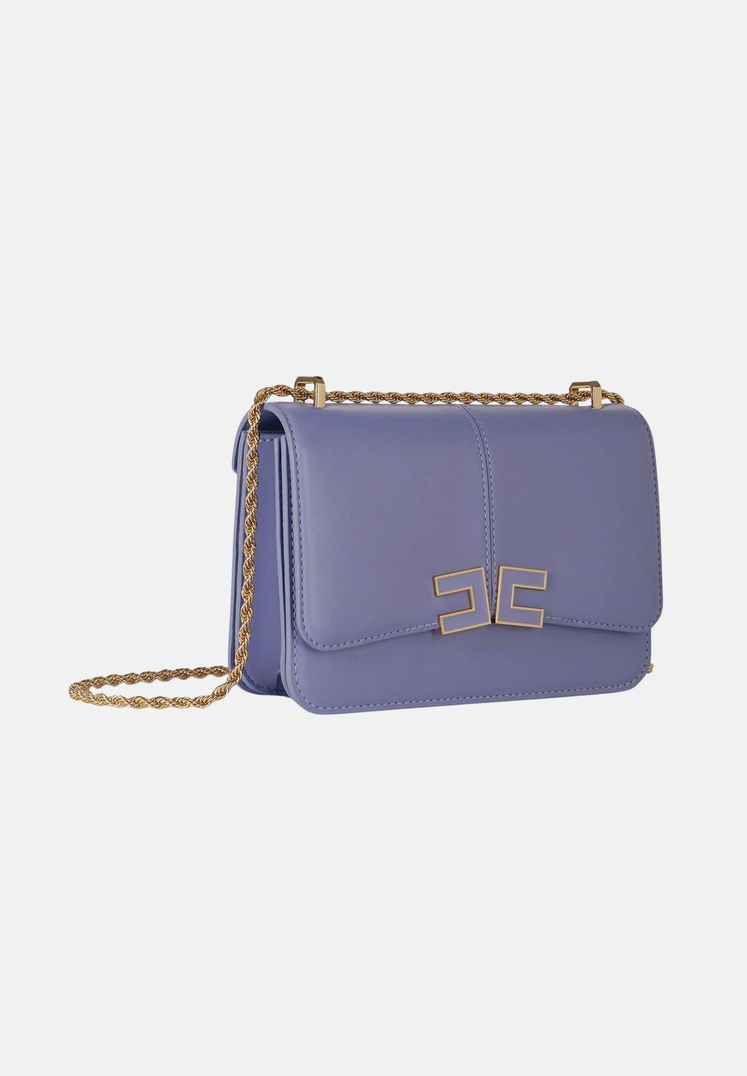 ELISABETTA FRANCHI Borsa a tracolla lilla da donna con logo BS91A61E2 EV7 ELISABETTA FRANCHI