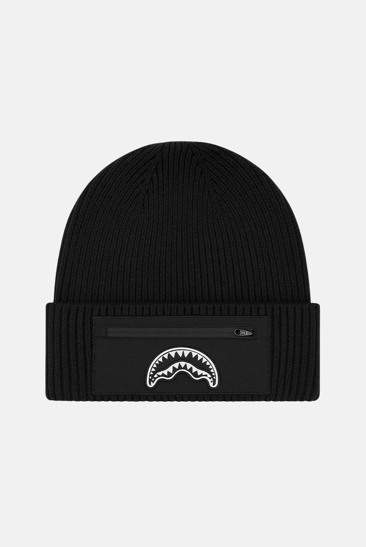 SPRAYGROUND Berretto POCKET BEANIE nero per uomo e donna 910HW417NSZ . SPRAYGROUND