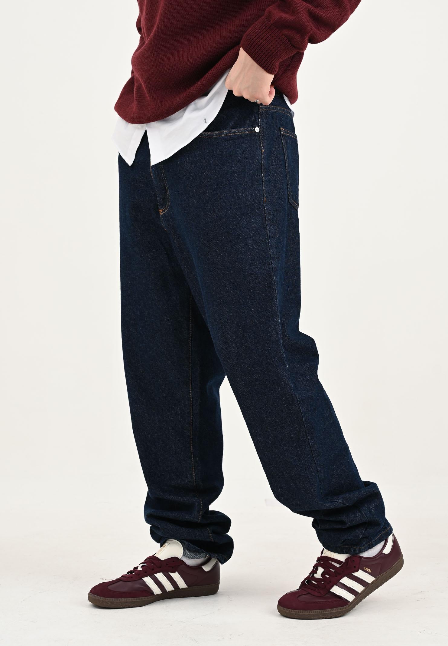 GCDS Jeans in denim blu per uomo e donna B2CM2900DA6 77 GCDS