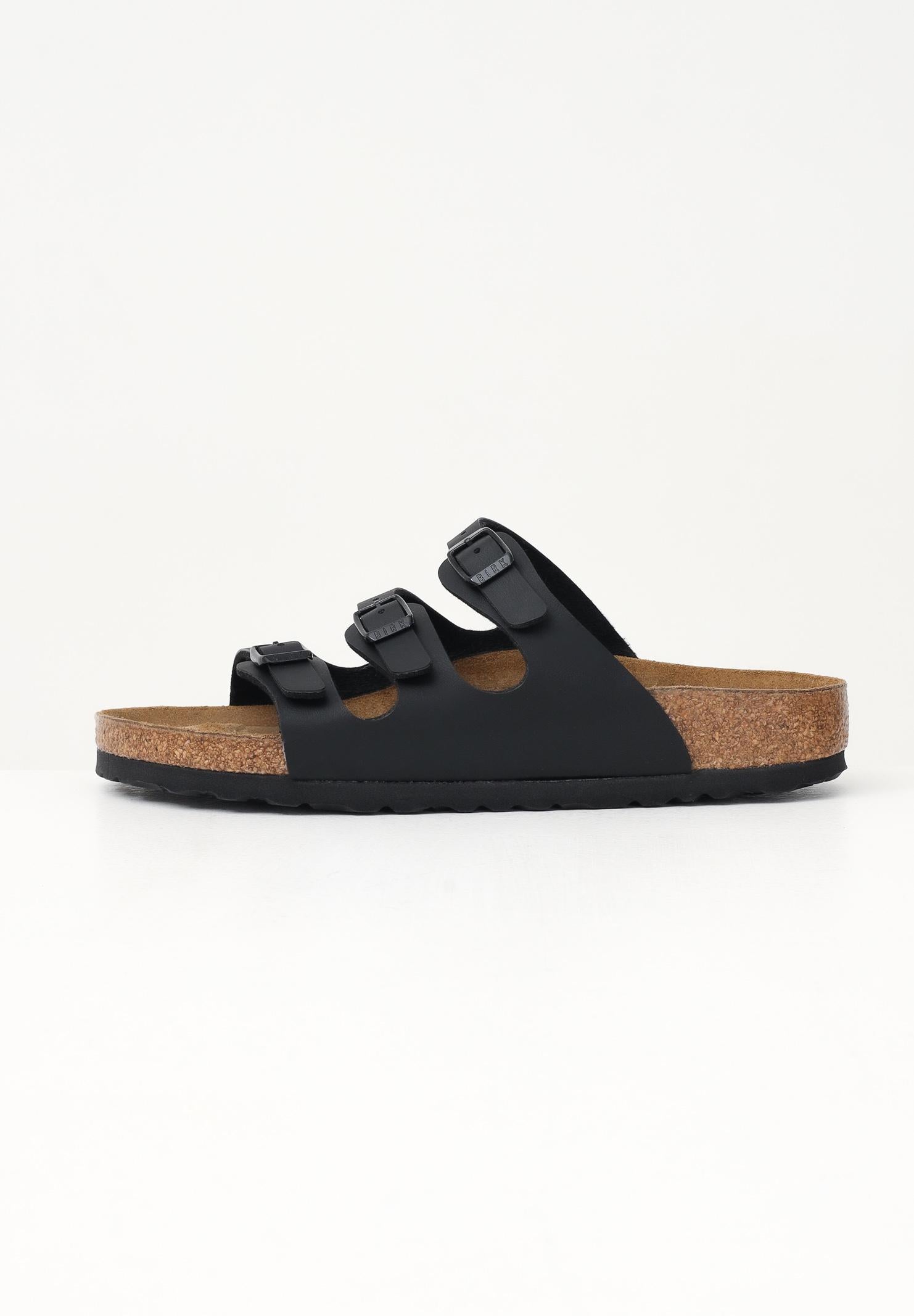 BIRKENSTOCK Ciabatte Florida nere per uomo e donna 053013 . BIRKENSTOCK