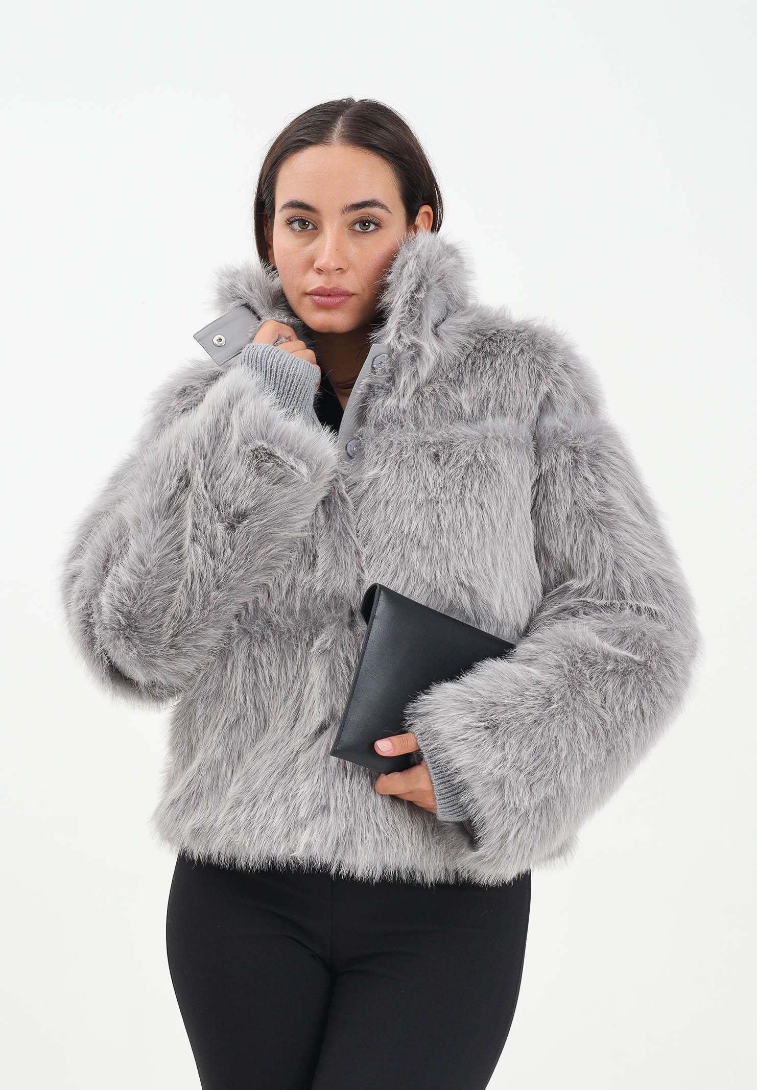 PATRIZIA PEPE Pelliccia grigia da donna 2O0174E077 S746 PATRIZIA PEPE