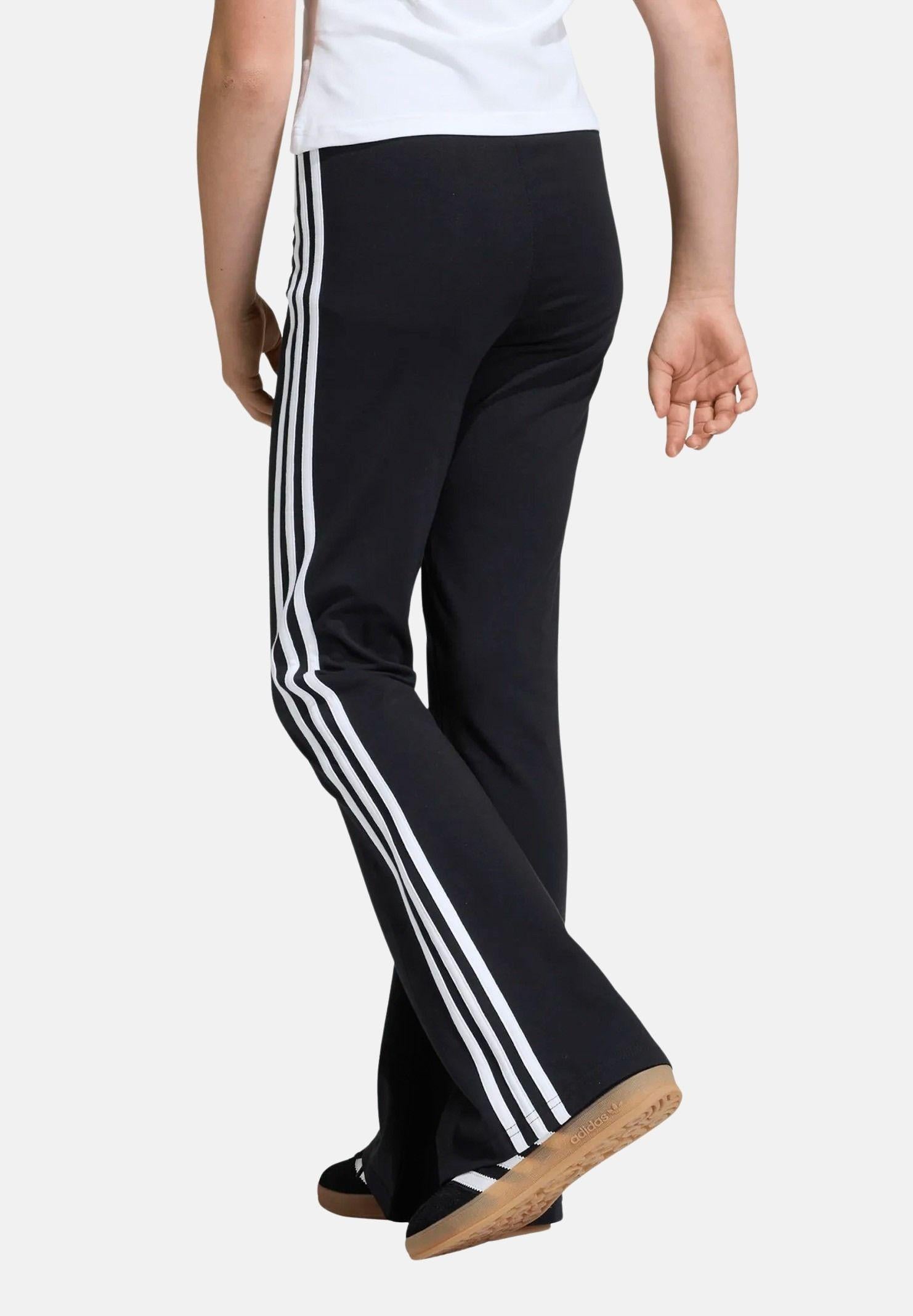 ADIDAS ORIGINALS Leggings sportivo 3 Stripes Flared nero da bambina KC8645 . ADIDAS ORIGINALS