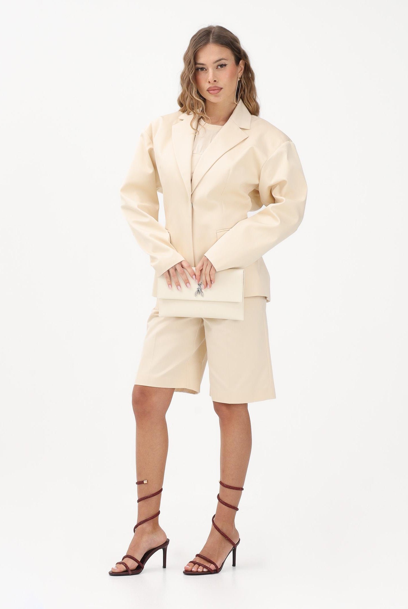 PATRIZIA PEPE Bermuda panna da donna 8P0815A689 W409 PATRIZIA PEPE