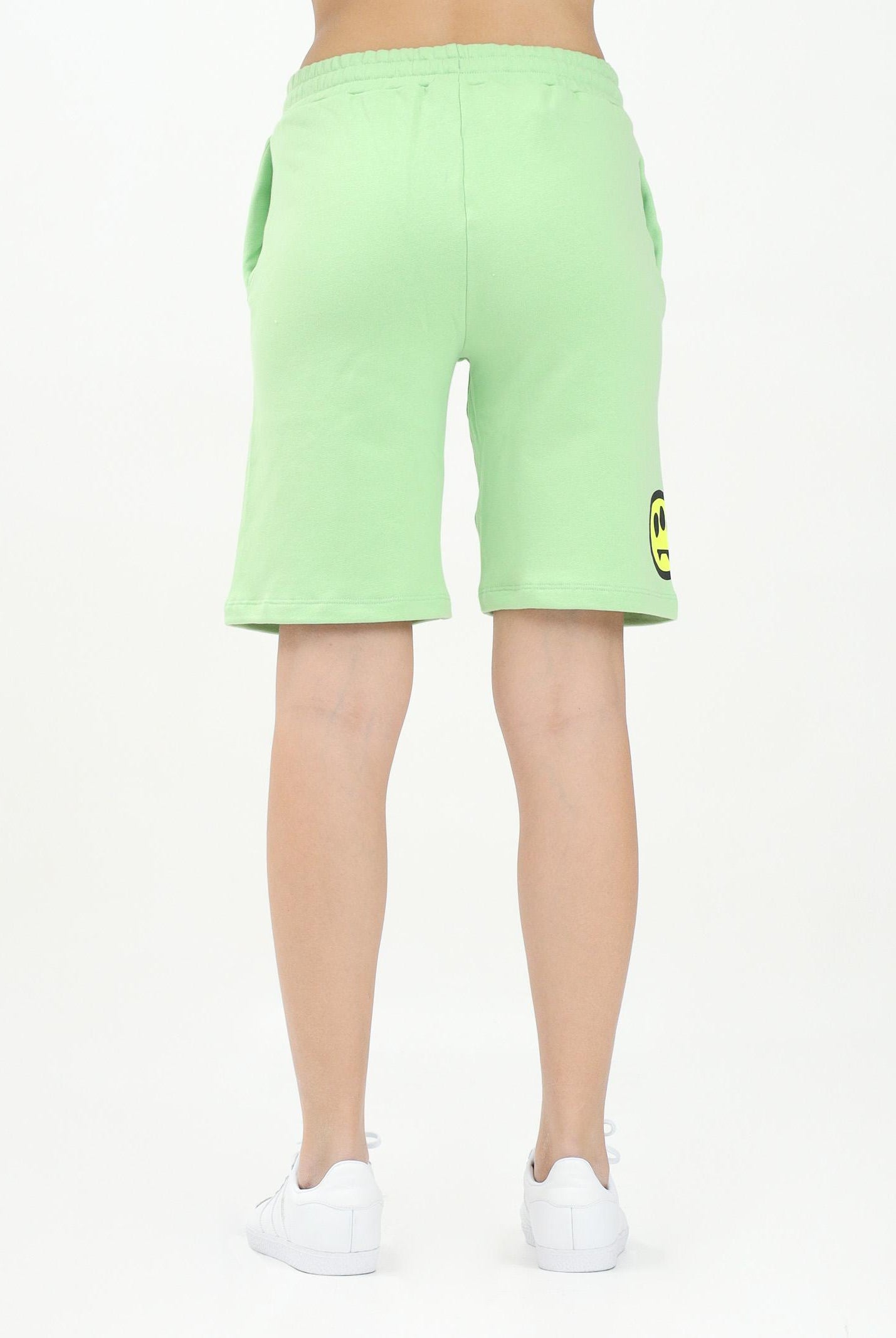 BARROW Shorts sportivo verde pastello per donna, ragazzi e bambini con ricamo logo S5BKJUBE039 081 BARROW