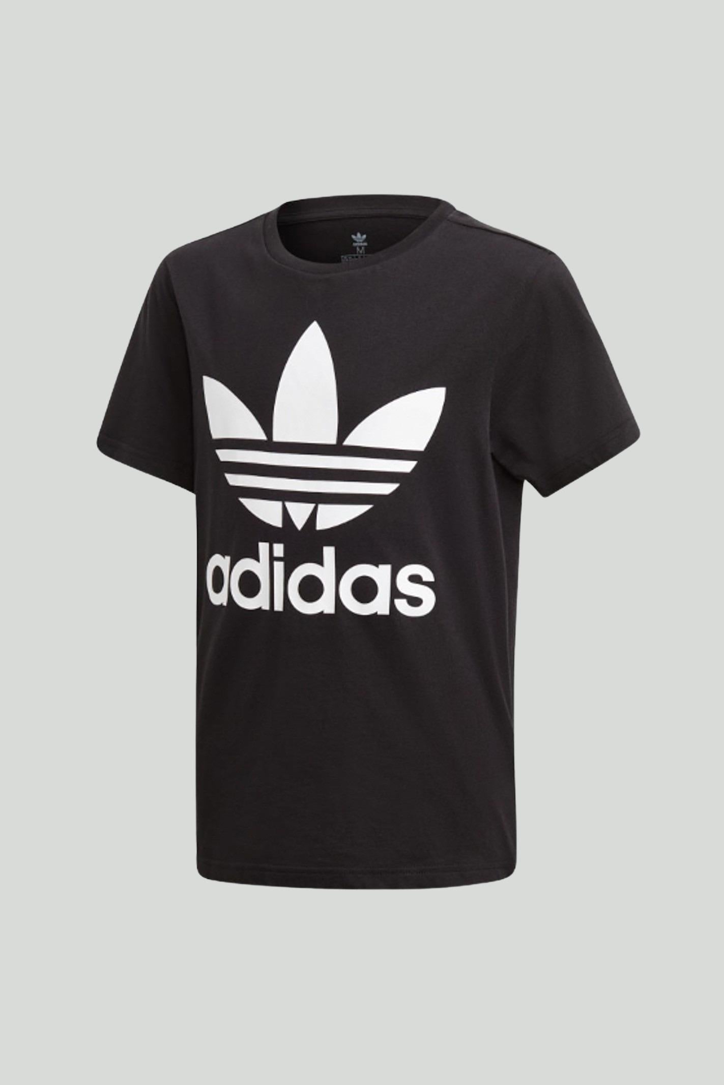 T-shirt a manica corta Trefoil nera per bambino e bambina DV2905 ADIDAS ORIGINALS