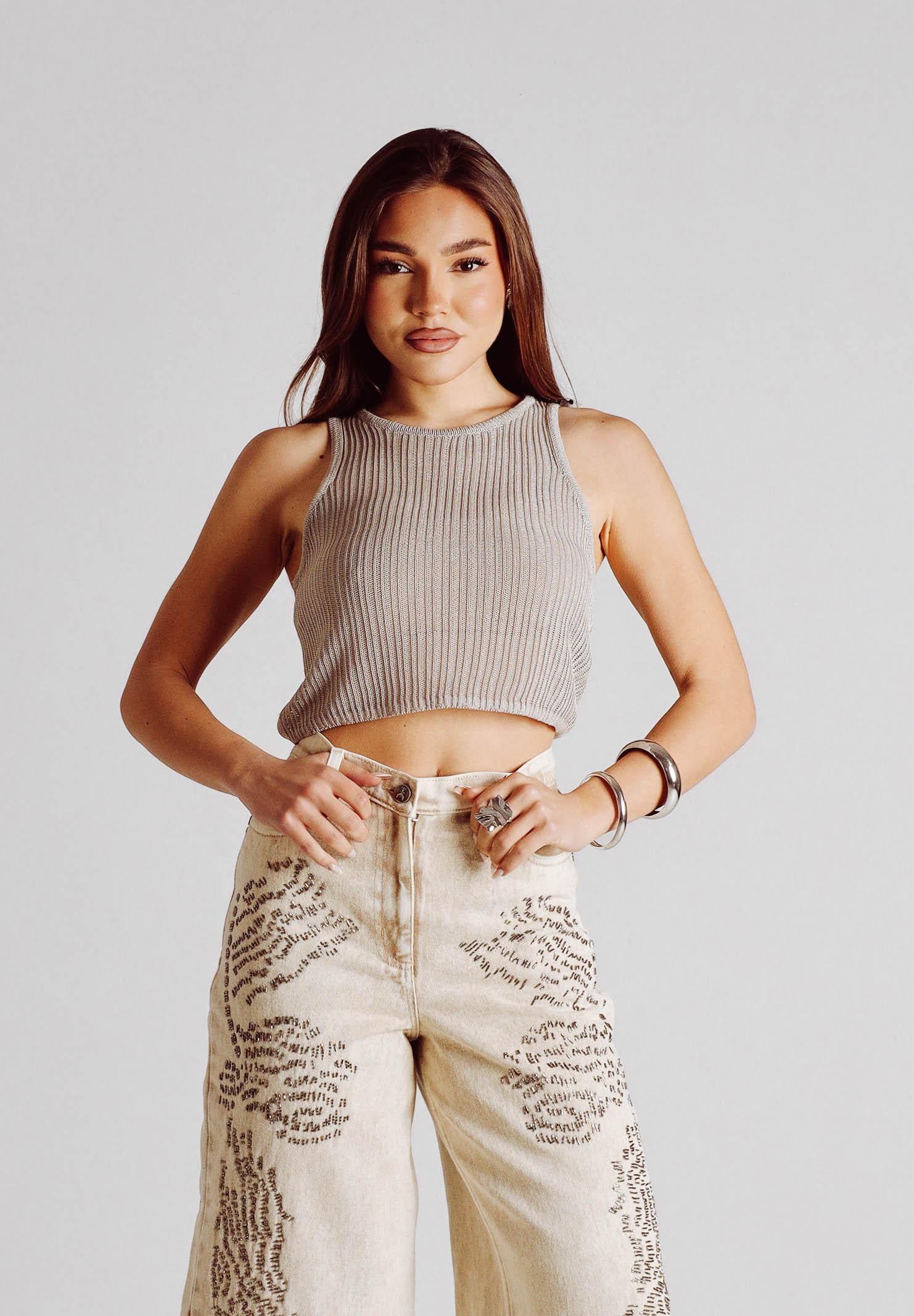 PATRIZIA PEPE Canotta beige da donna 2K0374K328 W435 PATRIZIA PEPE