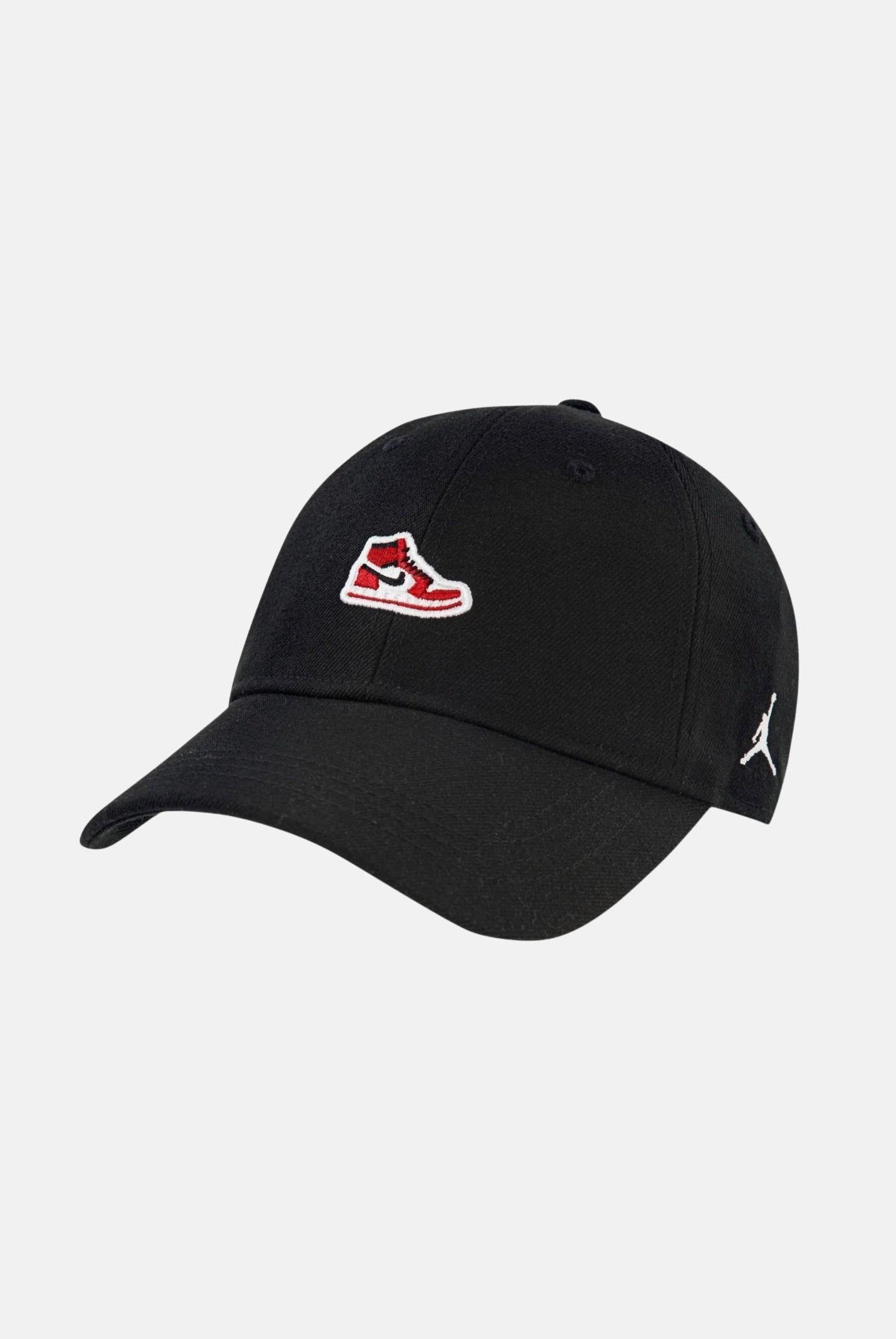 JORDAN Cappello con visiera nero per bambino e bambina con patch sneakers 9A0902 023 JORDAN