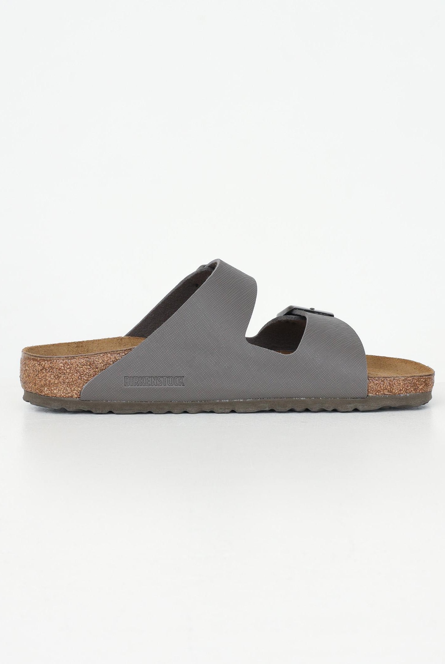 Ciabatte Arizona Birko-Flor grigie da uomo 1028163 BIRKENSTOCK