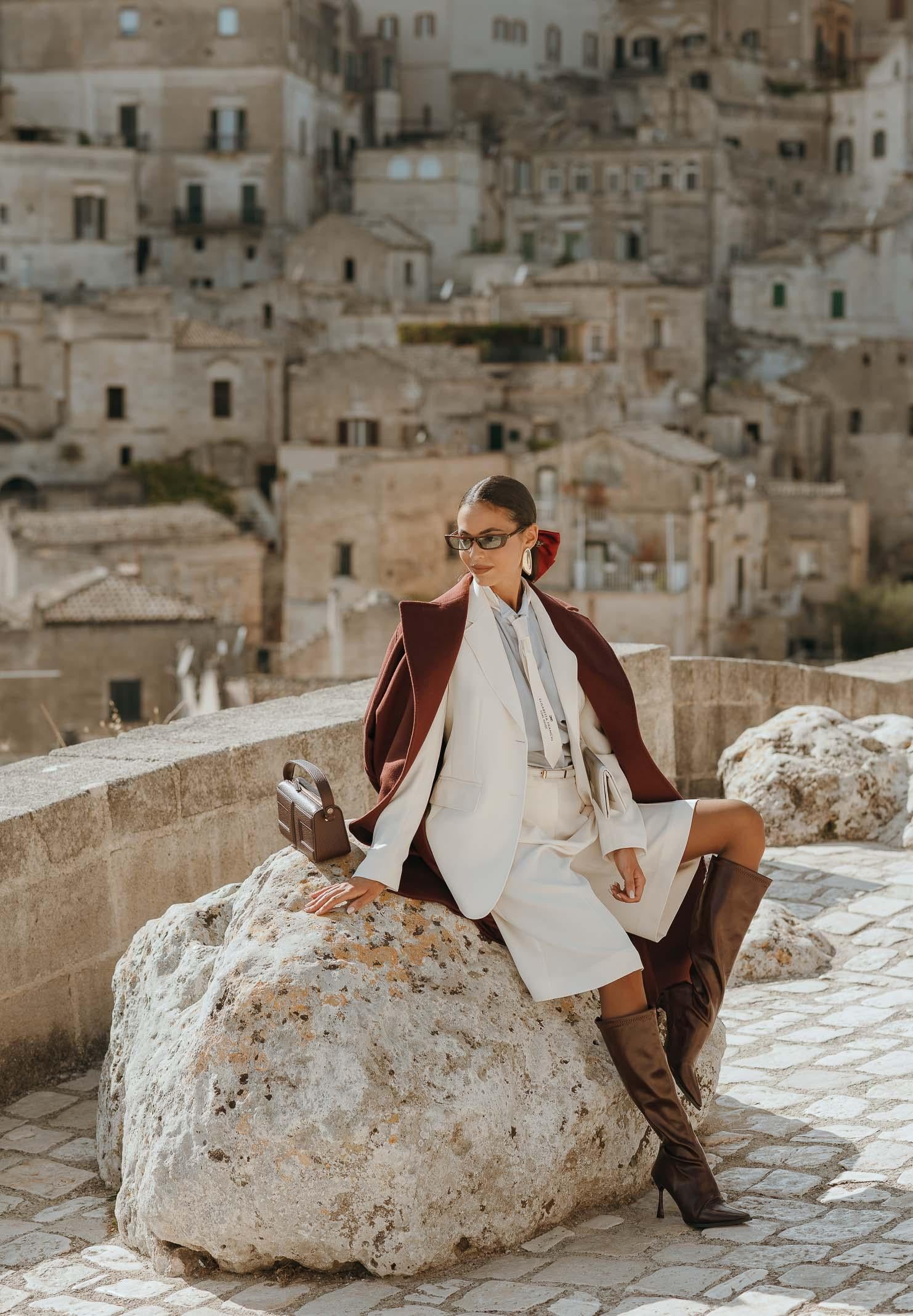 MAX MARA Bermuda Boero panna da donna 2526146011600 008 MAX MARA