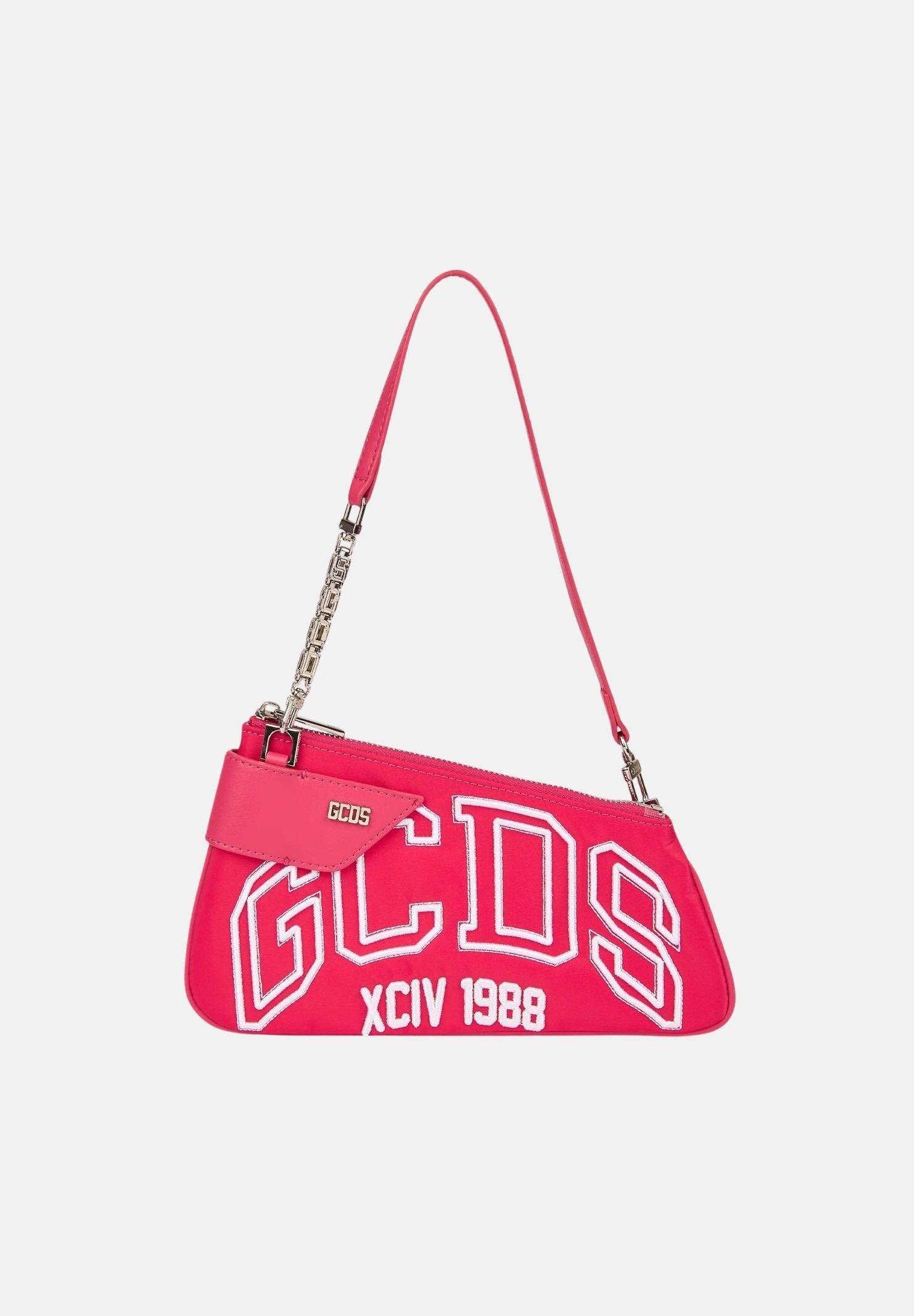 GCDS Borsa a spalla Comma Notte fucsia da donna GCDSMCN002 59 GCDS