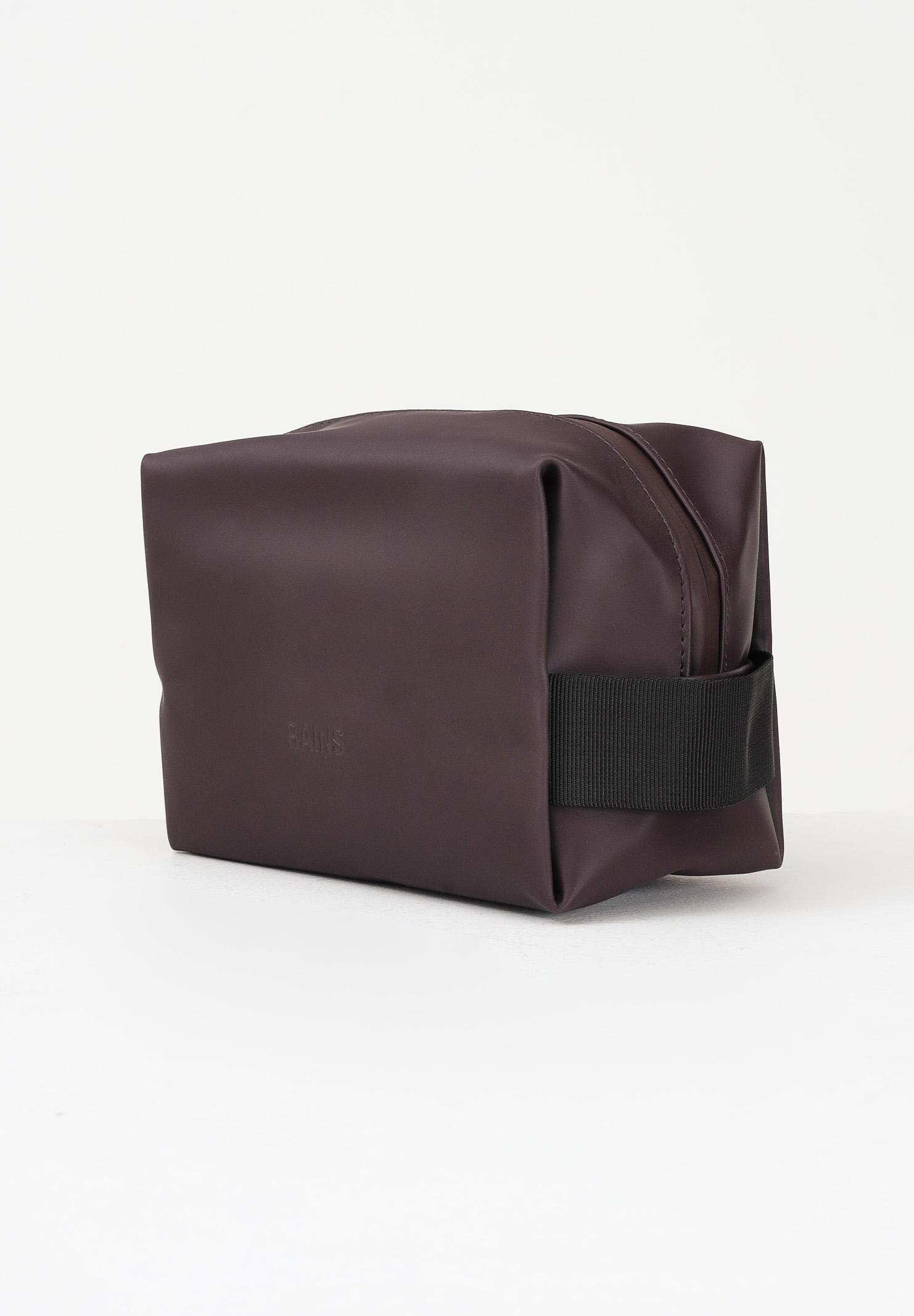 RAINS Pochette Wash Bag Small bordeaux per uomo e donna RA15580 DEP RAINS