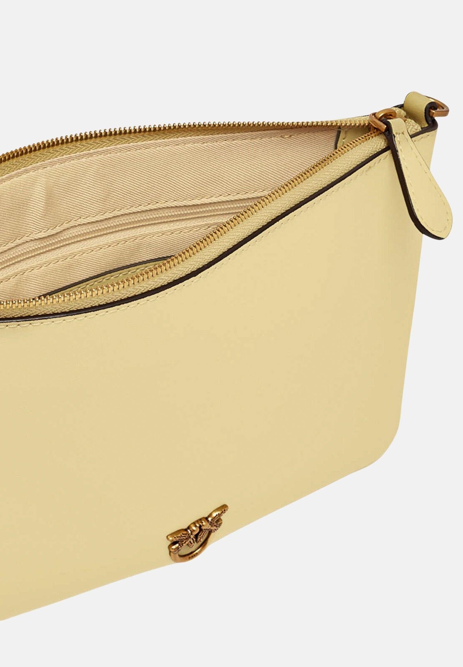 PINKO Pochette Classic Flat Love Bag Simply giallo vaniglia da donna 100455A0F1 C39Q PINKO