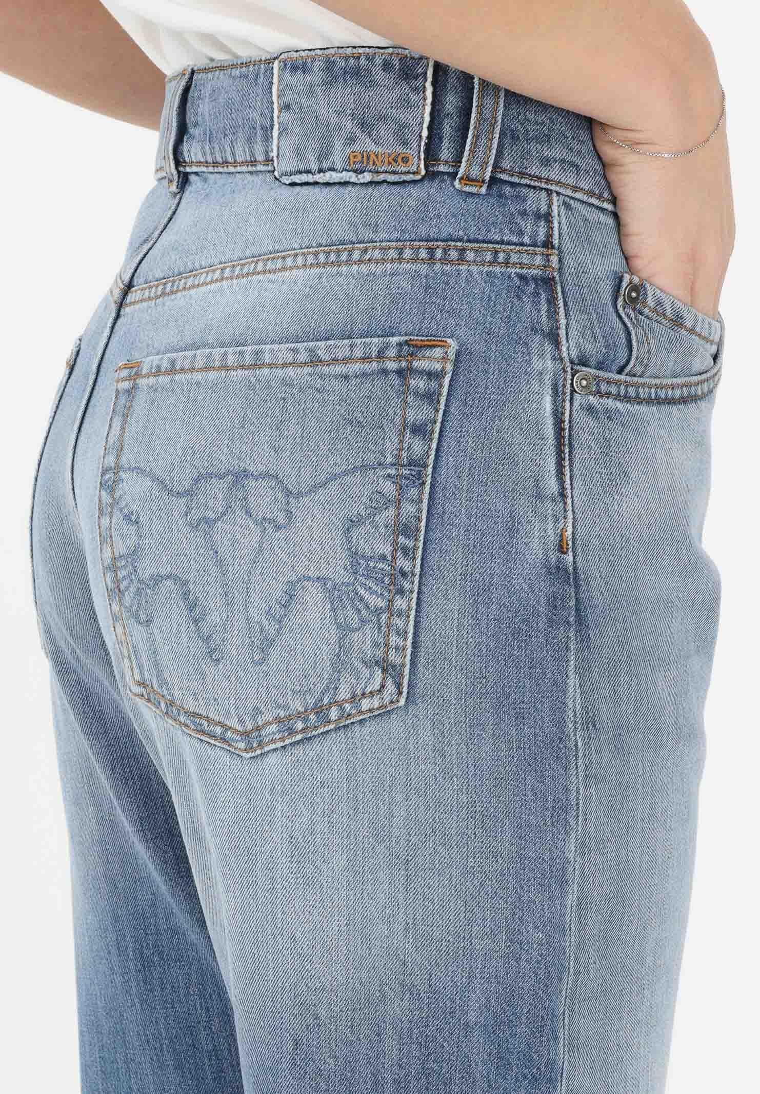 PINKO Jeans WANDA WIDE LEG da donna in denim medio 101733A323 PJO PINKO