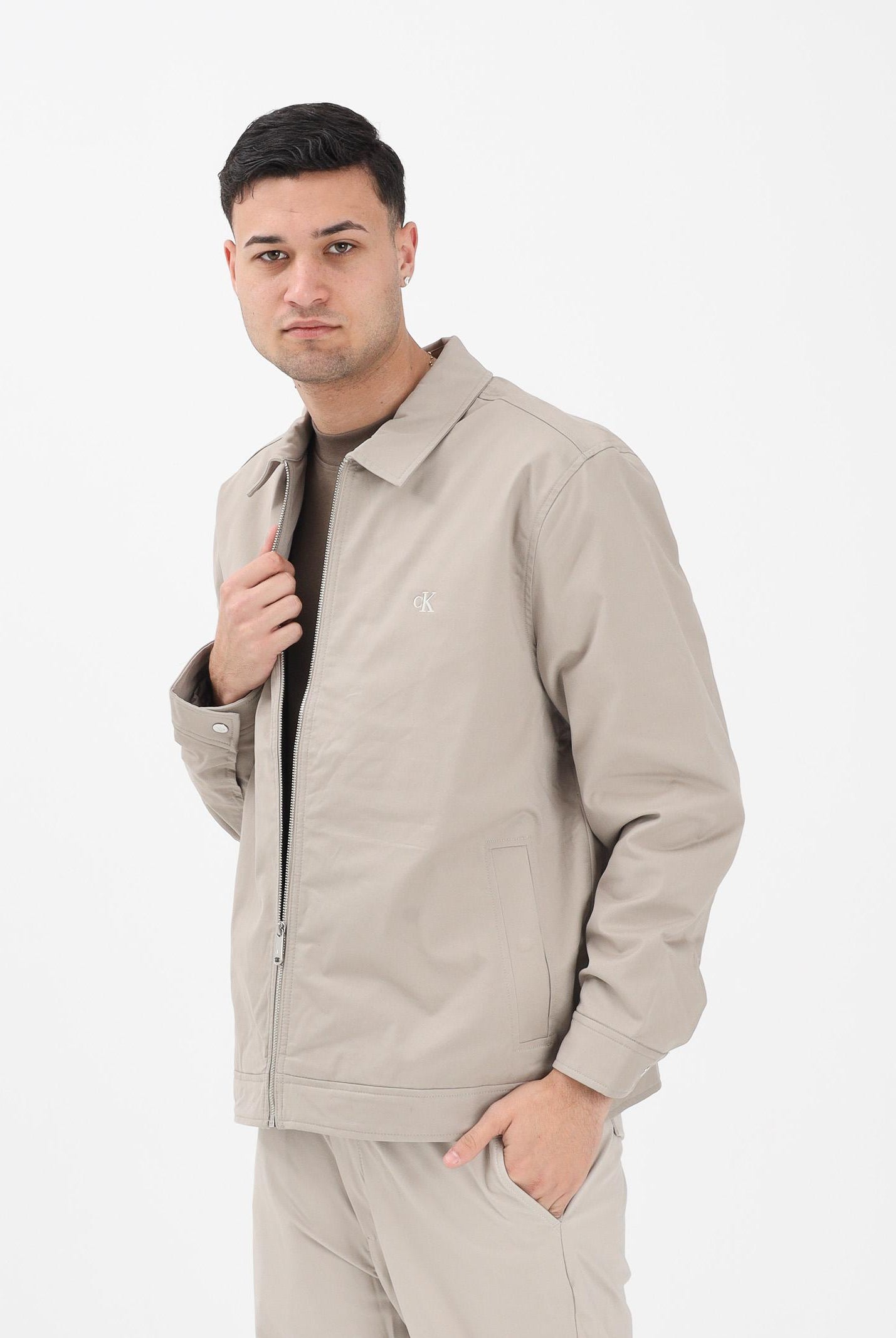 CALVIN KLEIN JEANS Giacca beige da uomo LV04RE405GRAK . CALVIN KLEIN JEANS