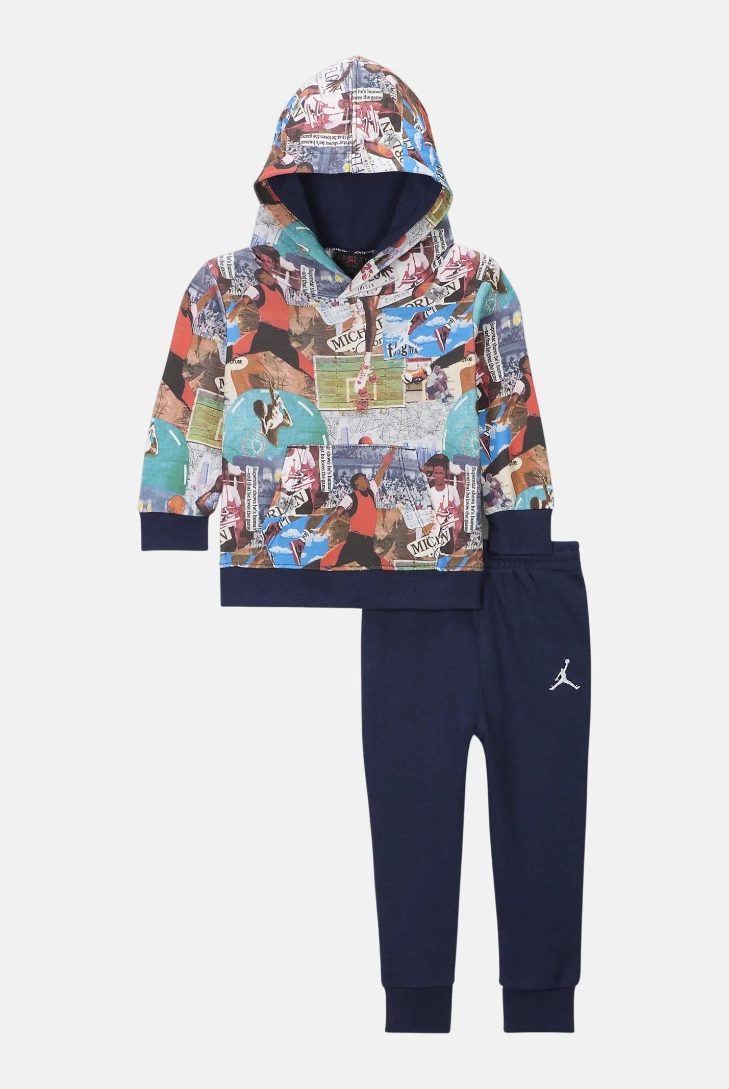 Tuta MJ Brooklyn blu da neonato 65D324 U90 JORDAN