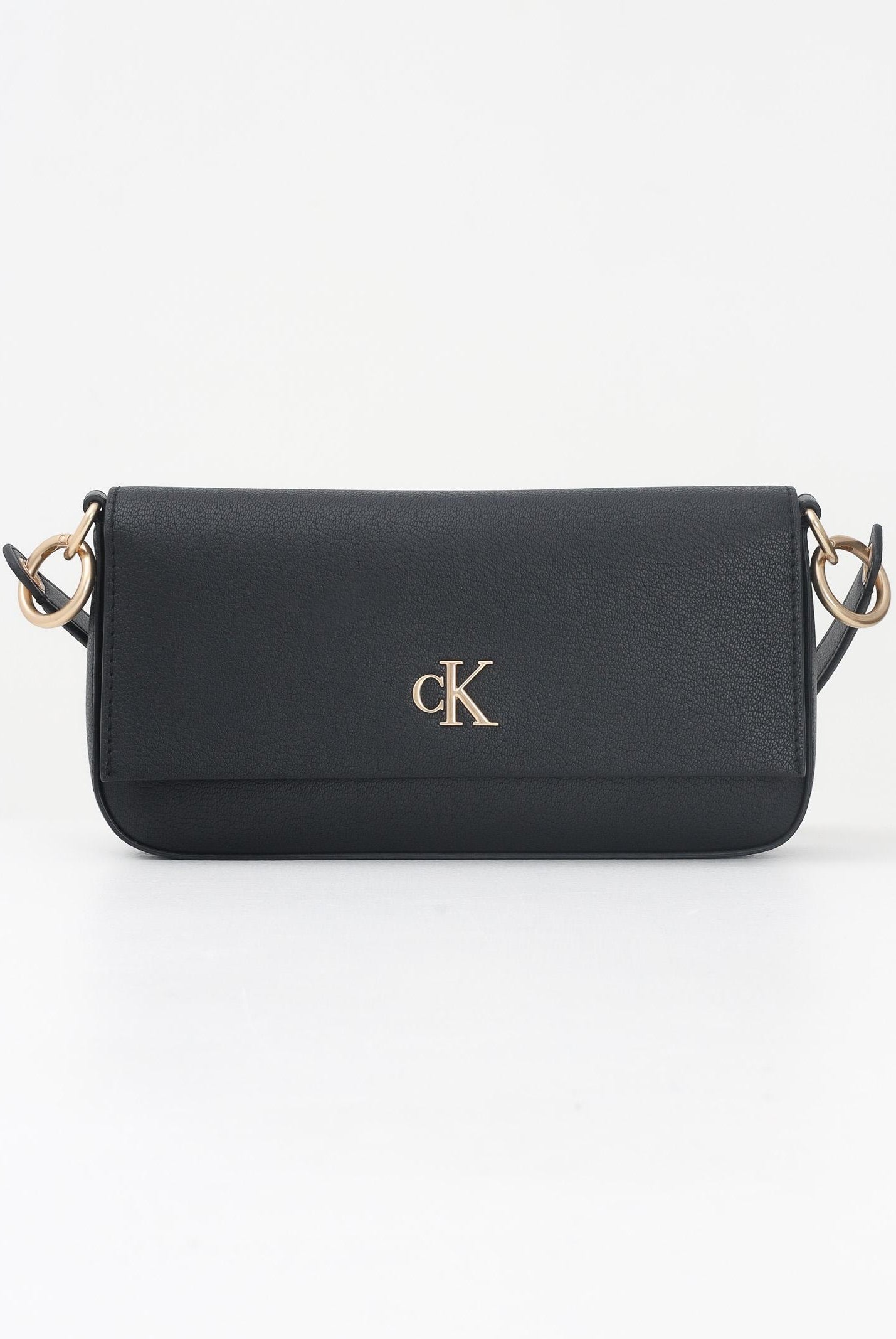 CALVIN KLEIN Borsa a spalla nera da donna con logo LV04K3161G UB1 CALVIN KLEIN
