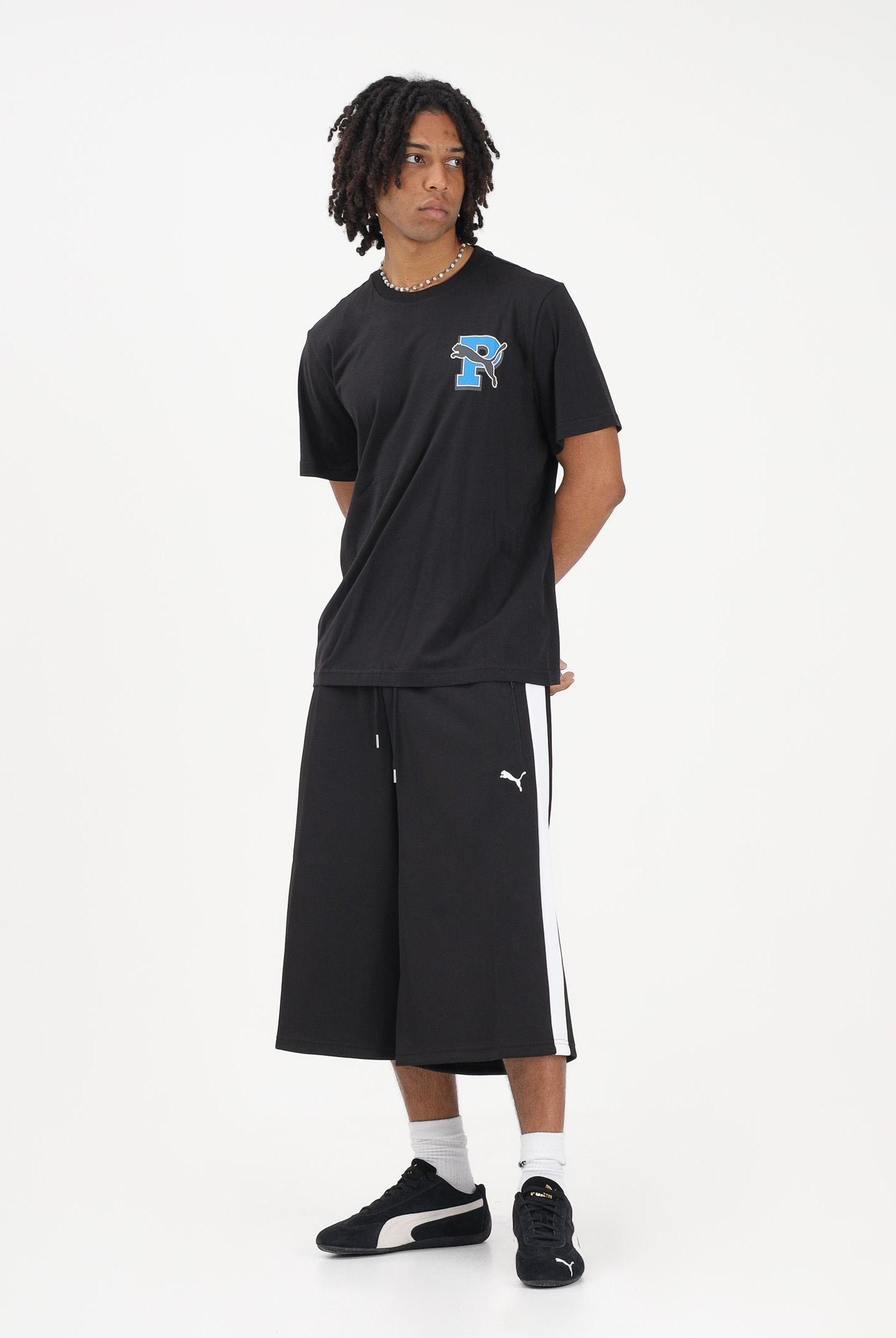 PUMA T-shirt a manica corta Graphic Varsity nera da uomo 691776 01 PUMA