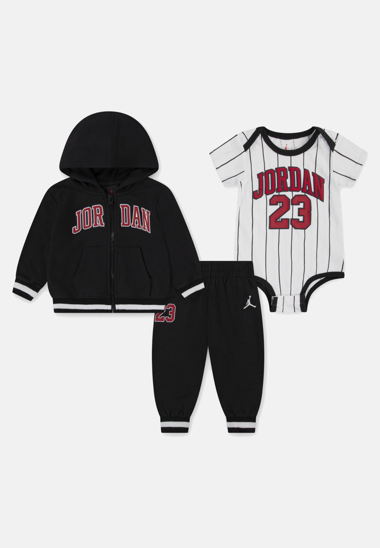 JORDAN Tuta (3 pezzi) 23 Jersey nero da neonato 65F182 023 JORDAN