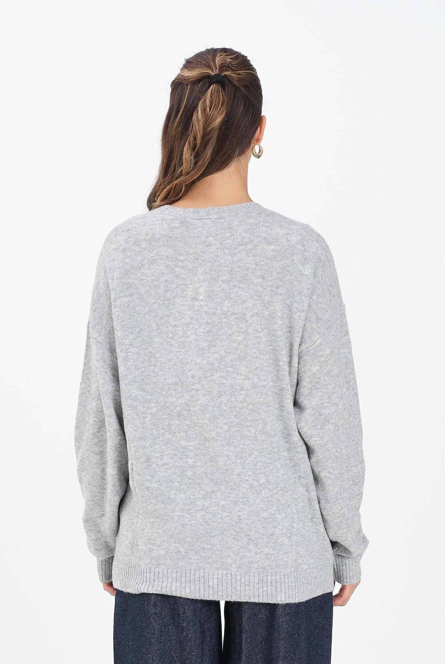 NEW ERA Maglioncino girocollo LA Dodgers MLB grigio da donna 60684495 NEW ERA